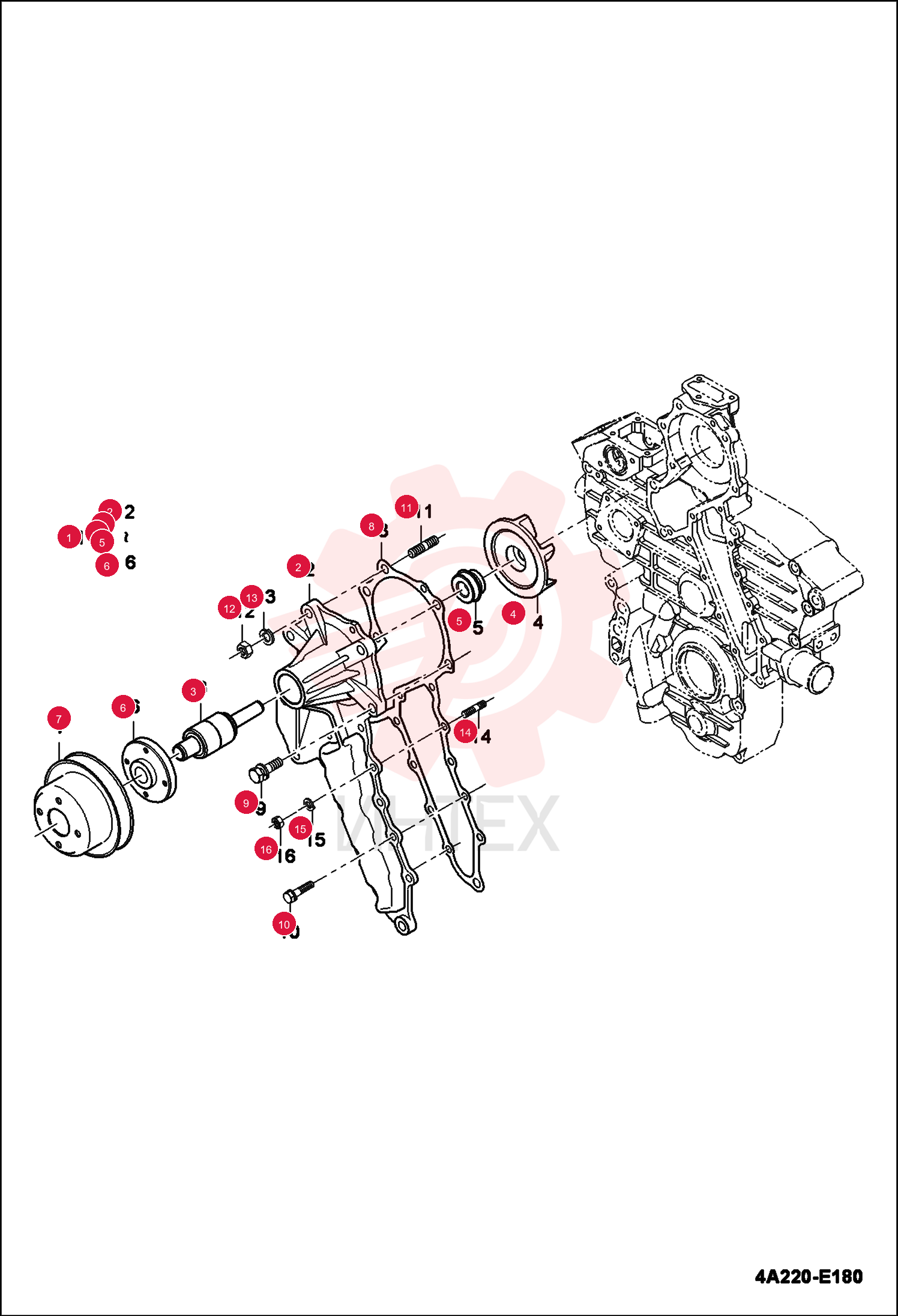 PUMP, WATER 7002448 (2)