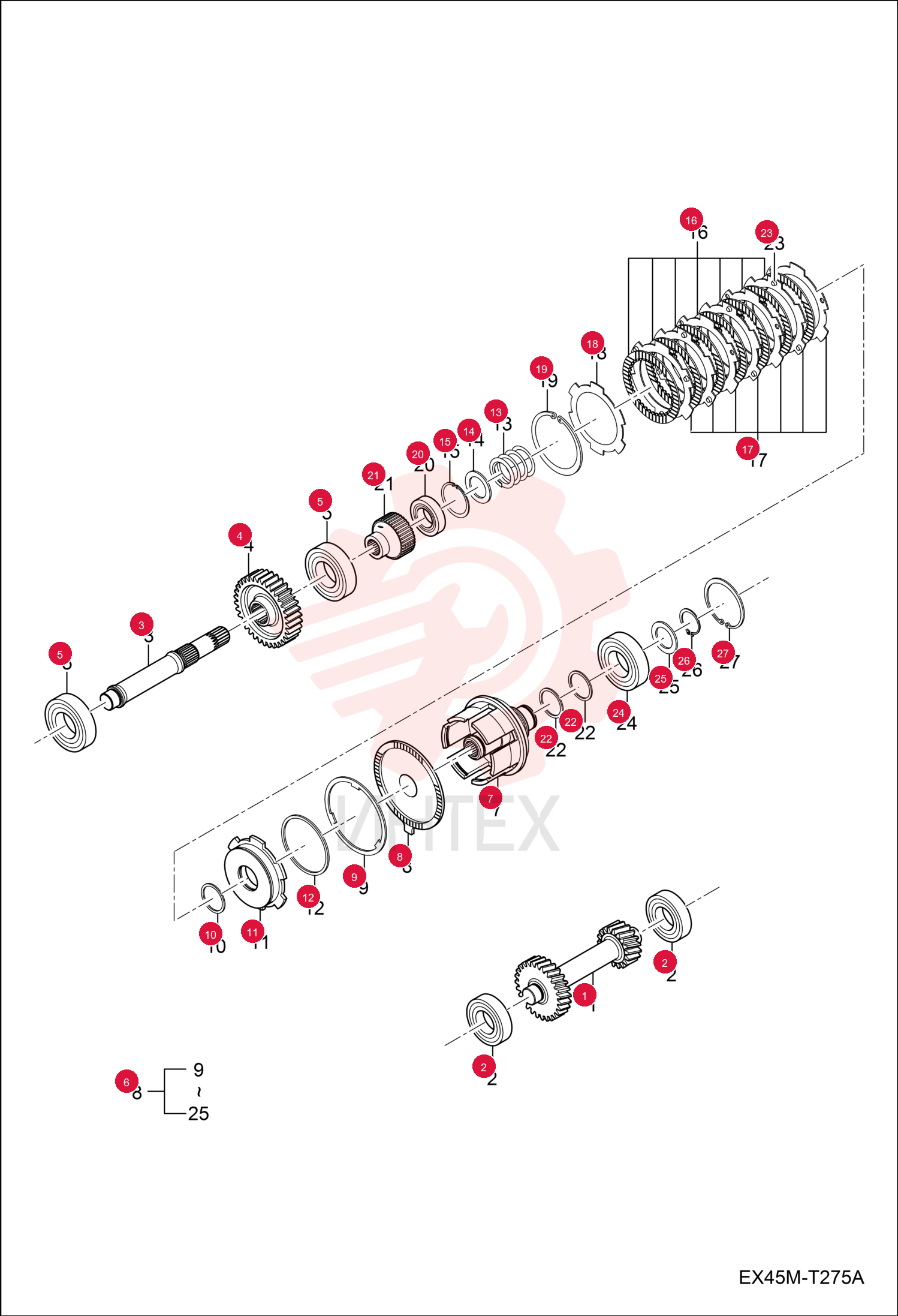 SHAFT, GEAR 7012984