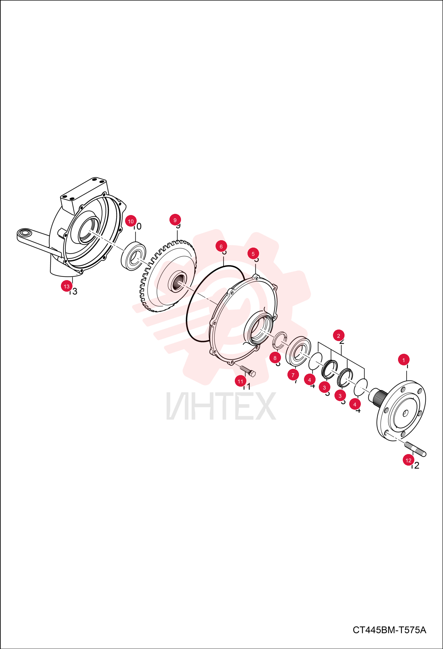AXLE, FRONT 7013124