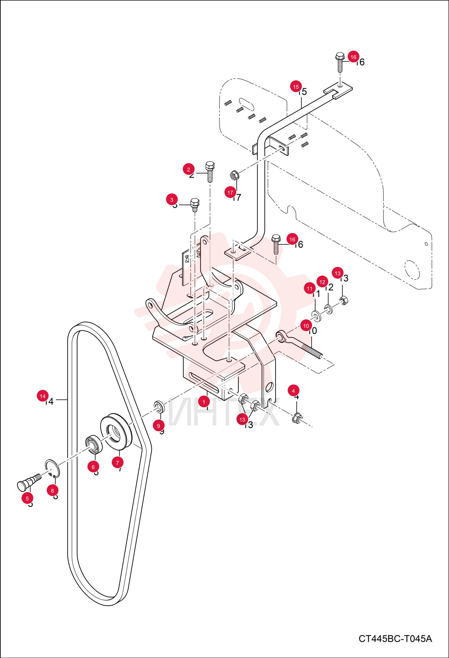 BRACKET, COMPRESSOR 7003439