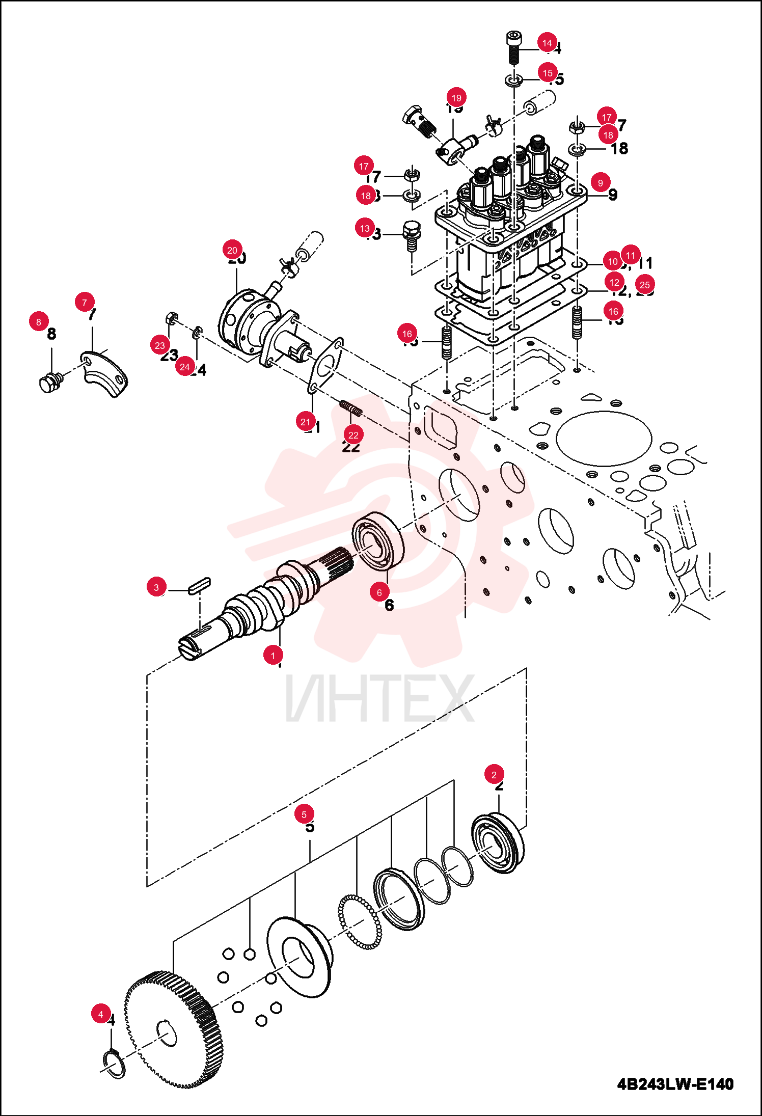CAMSHAFT, FUEL 7002968 (2)