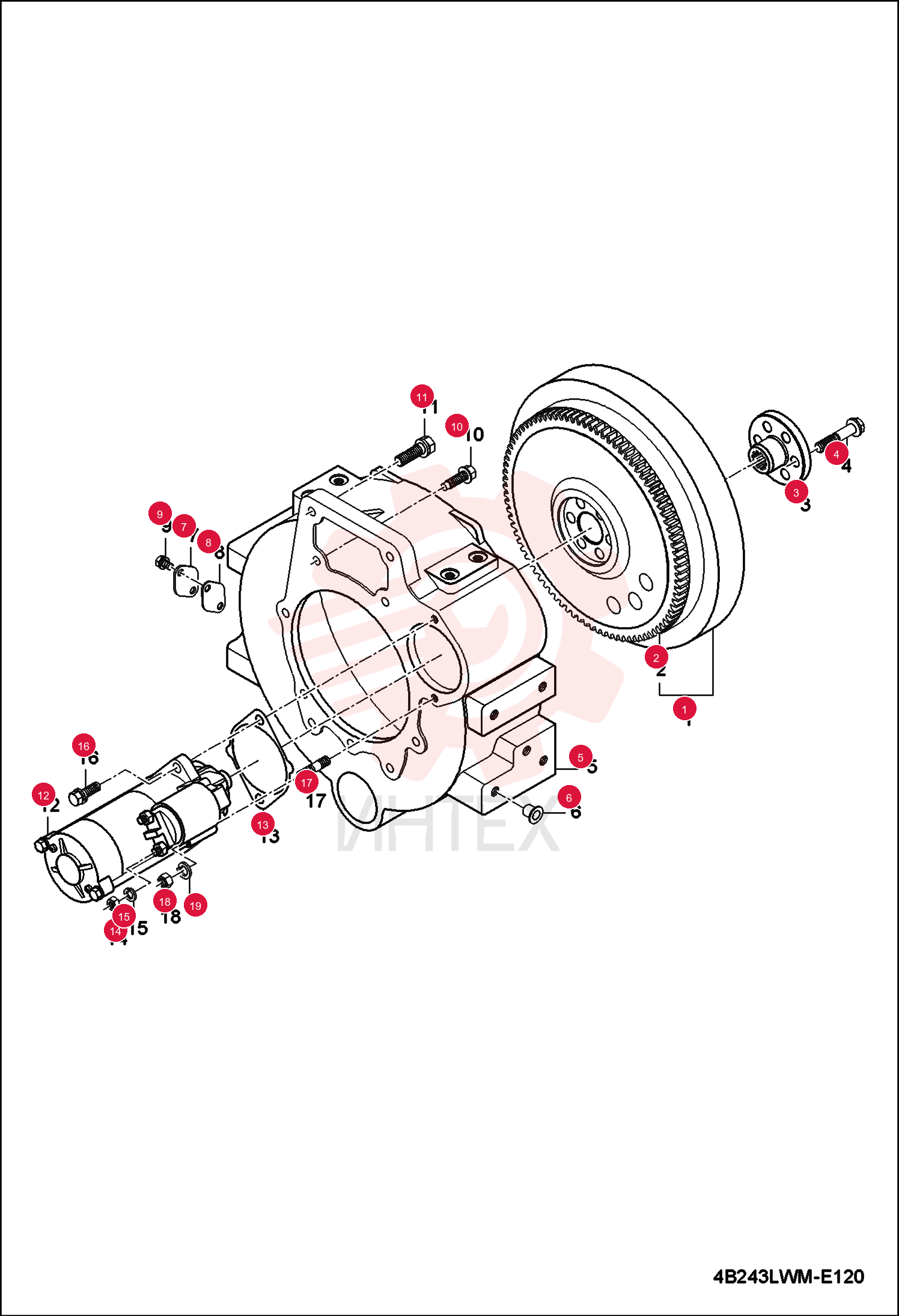 FLYWHEEL ENGINE ASSEMBLY 7012885
