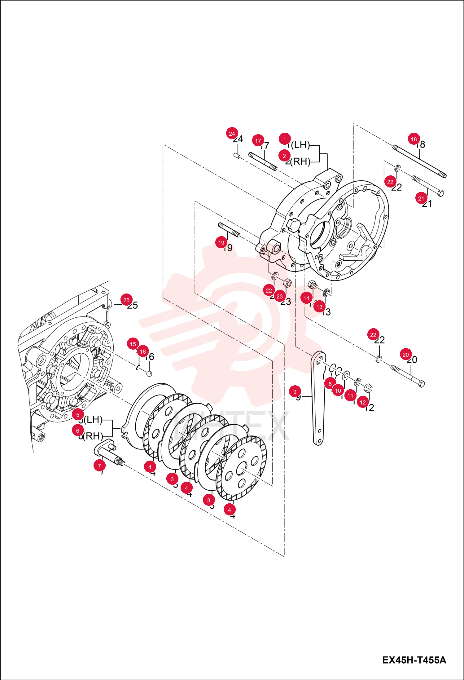 HOUSING, BRAKE LH 7002947 (1)