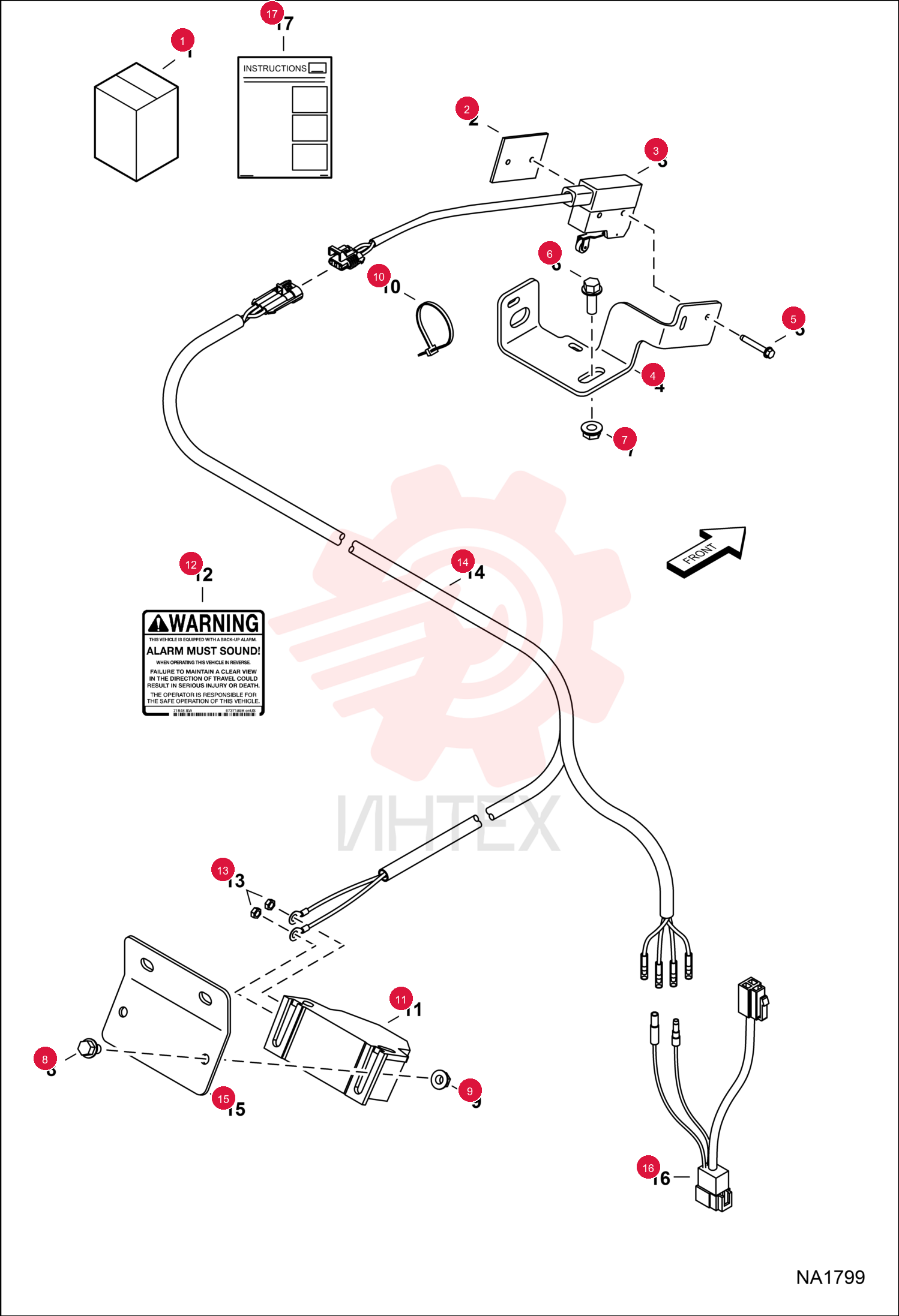 KIT, ALARM BACK-UP 7175830