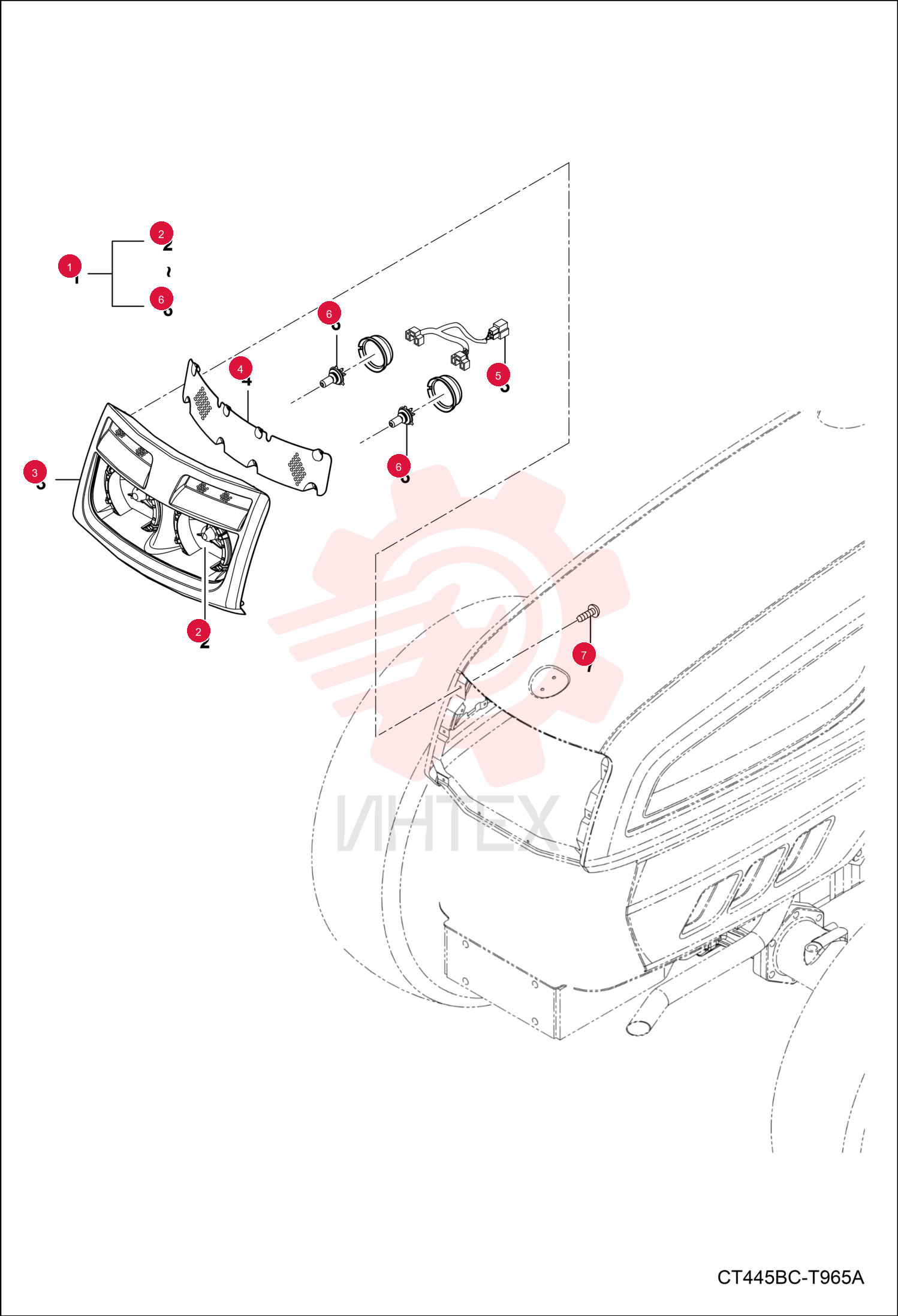 LIGHT, FRONT ASSY 7001969