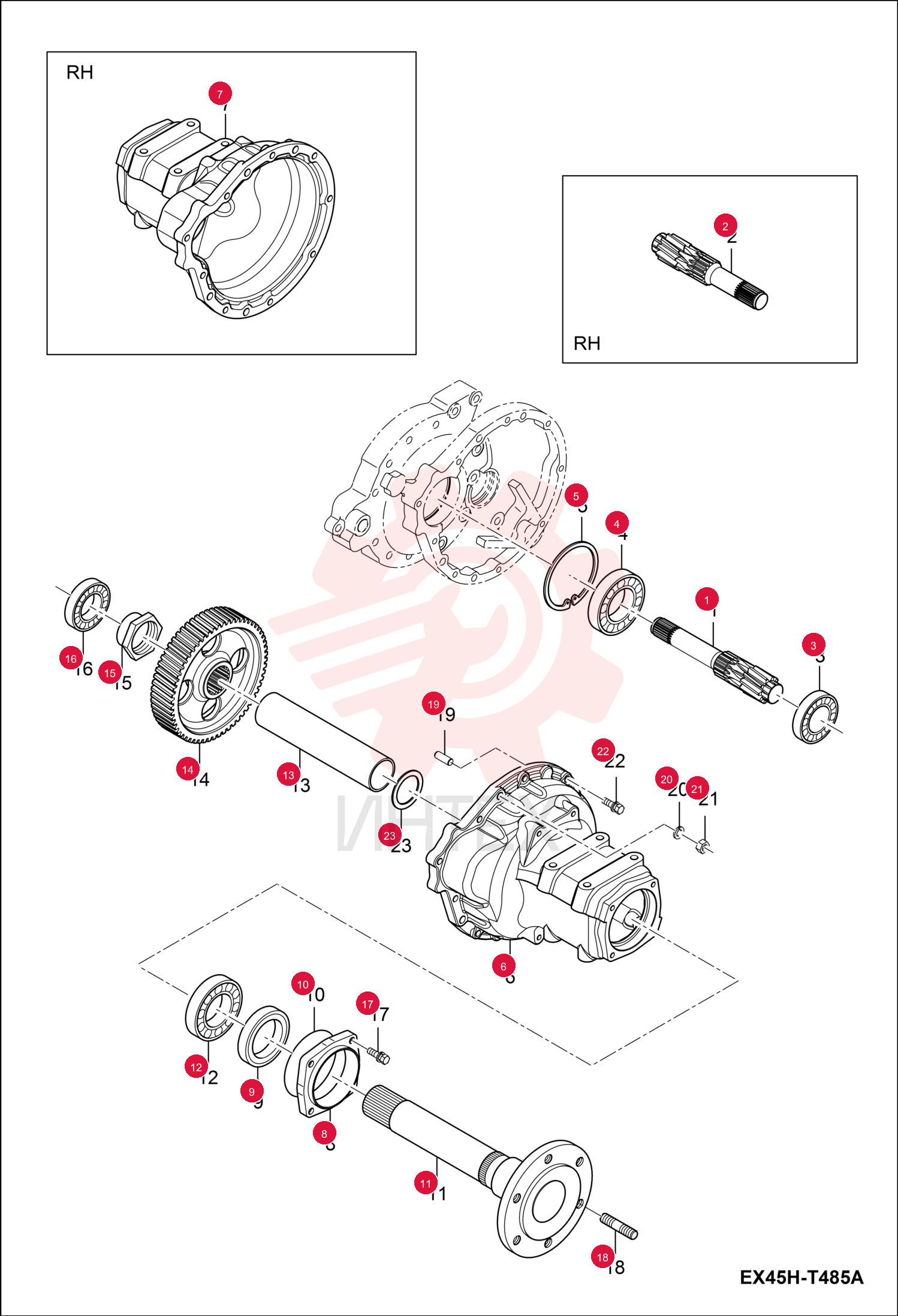 SHAFT, GEAR 7002876 (1)