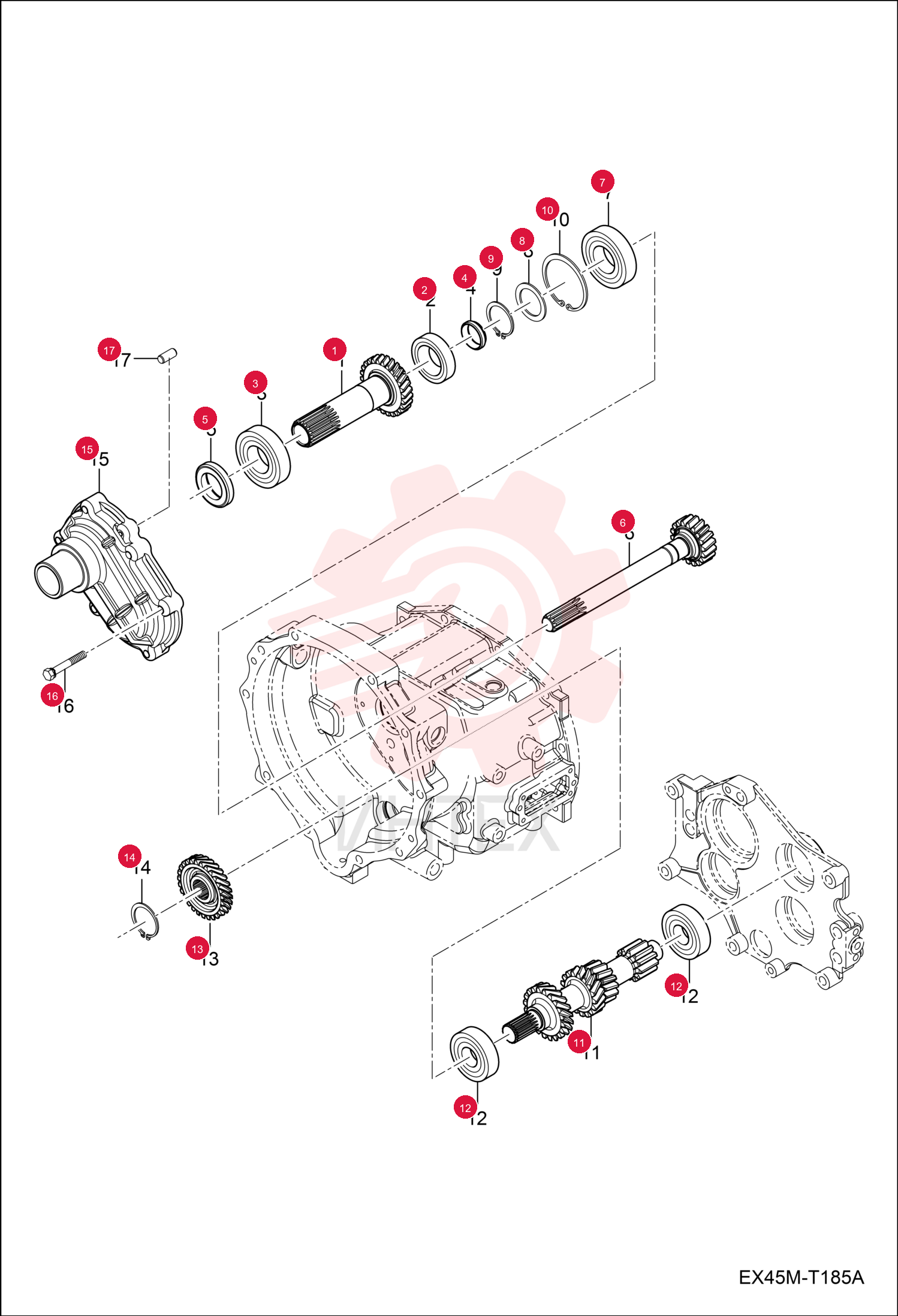 SHAFT, GEAR 7012960