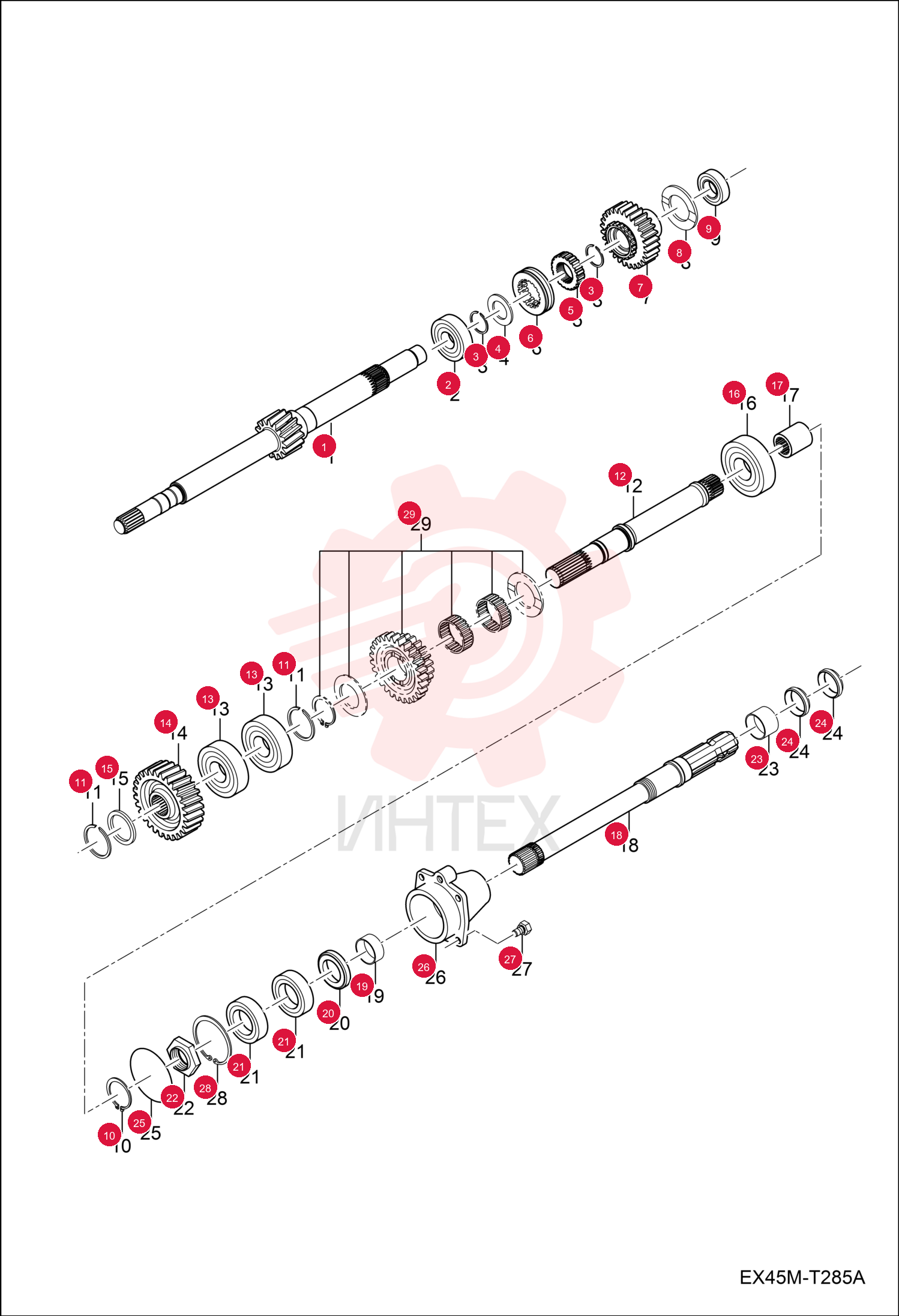 SHAFT, GEAR 7012987