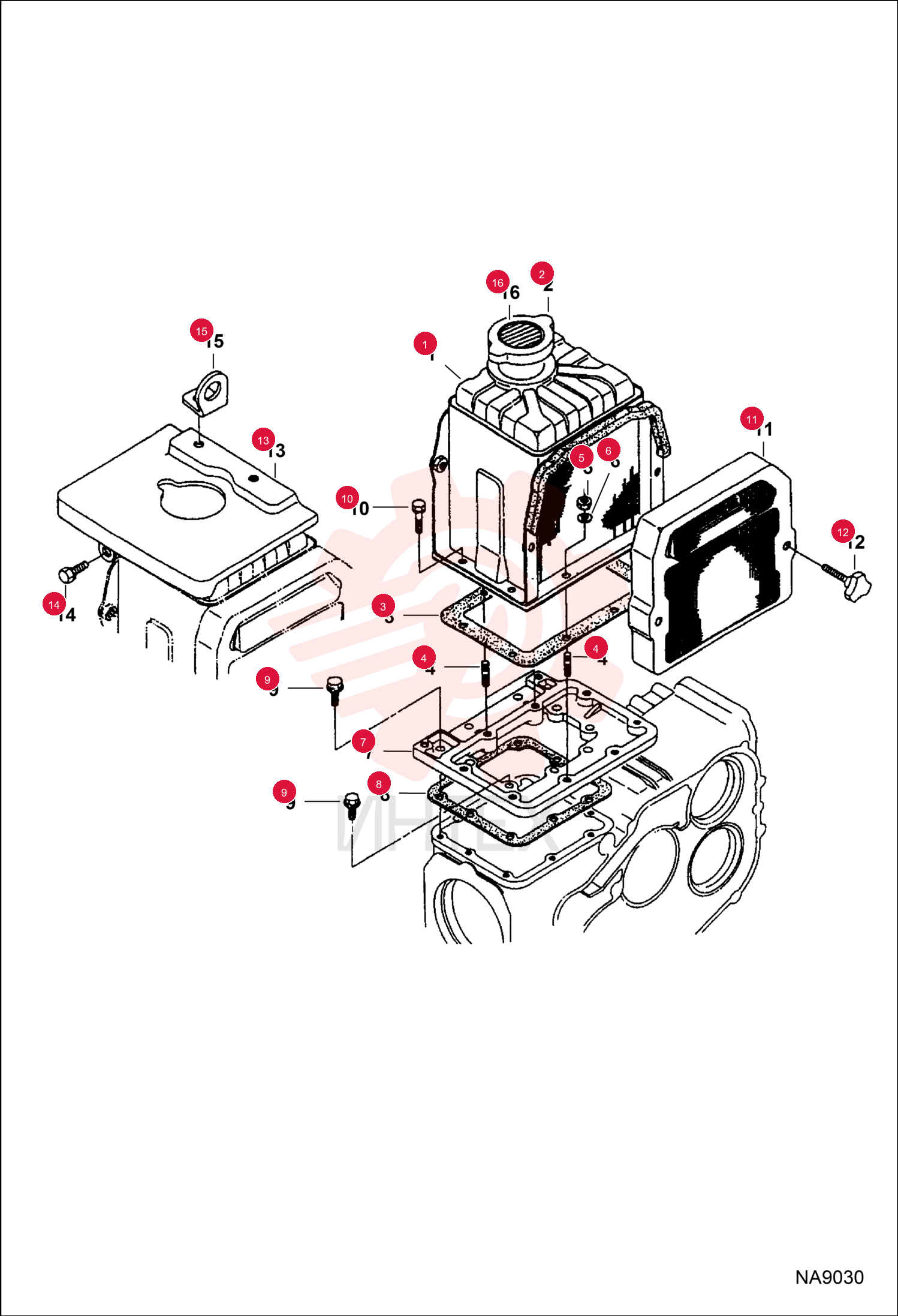 EXCHANGER, WATER RADIATOR 7030801