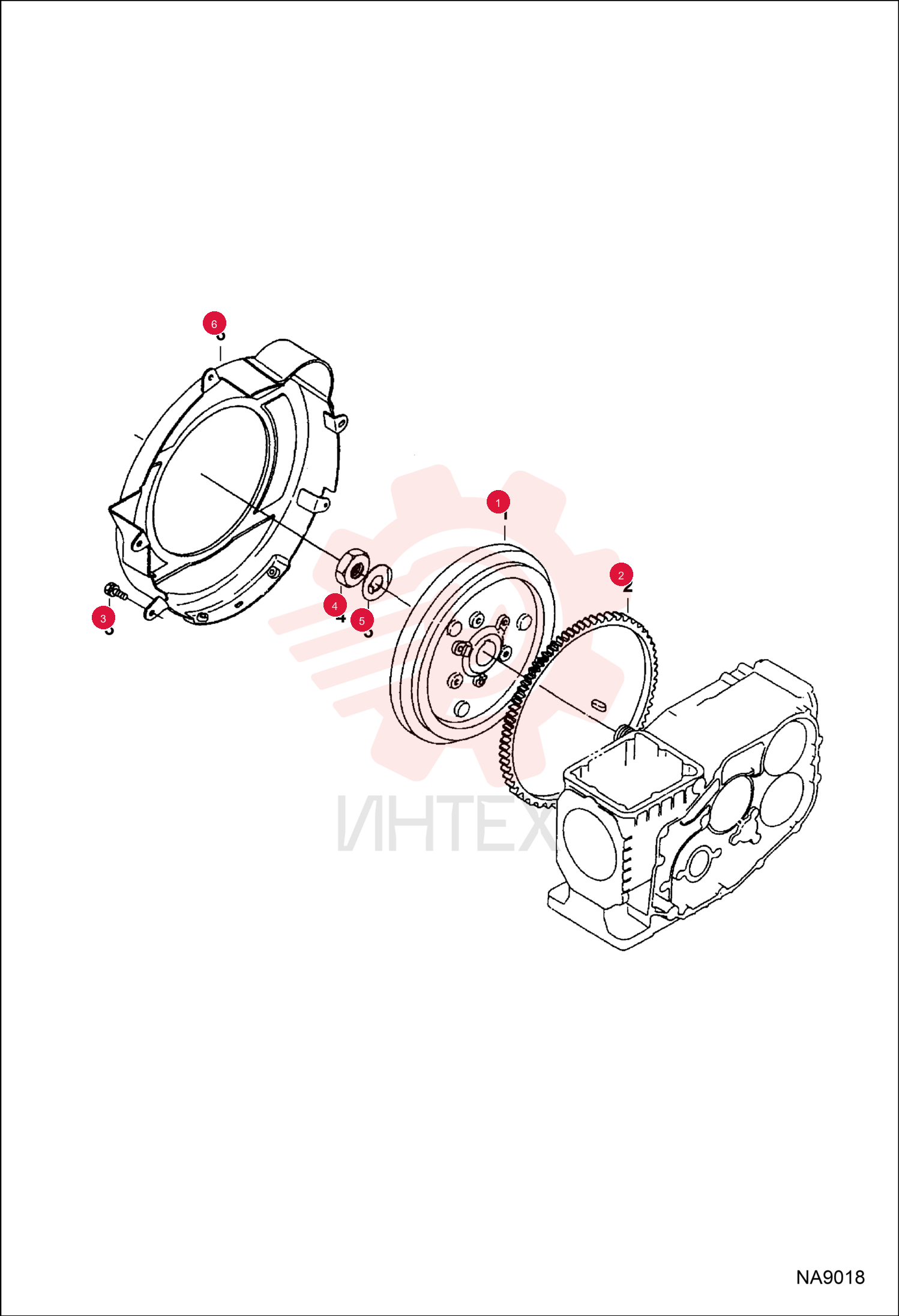 FLYWHEEL ENGINE ASSEMBLY 7030870