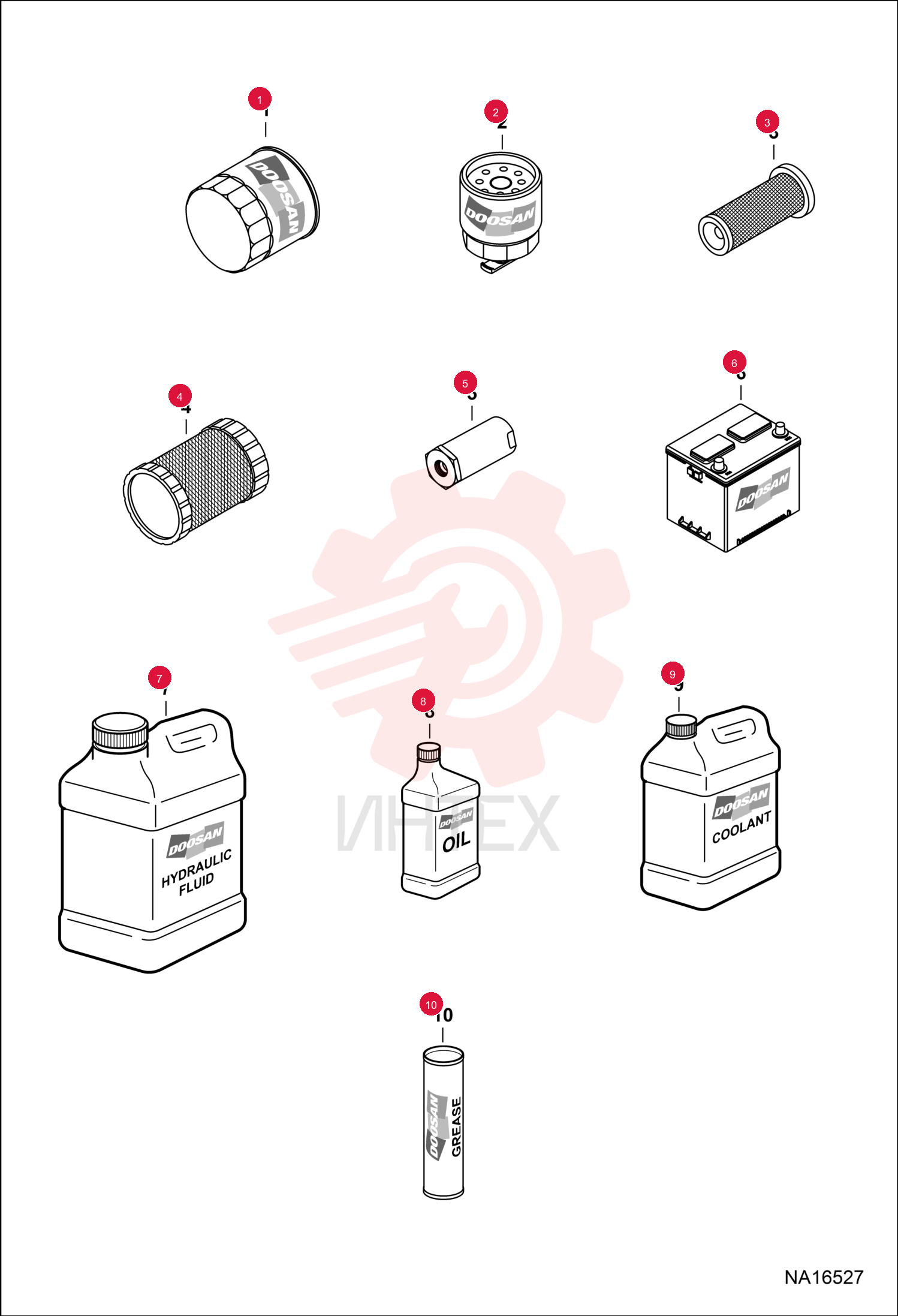 FILTER, OIL ENG 12 6671057 (3)