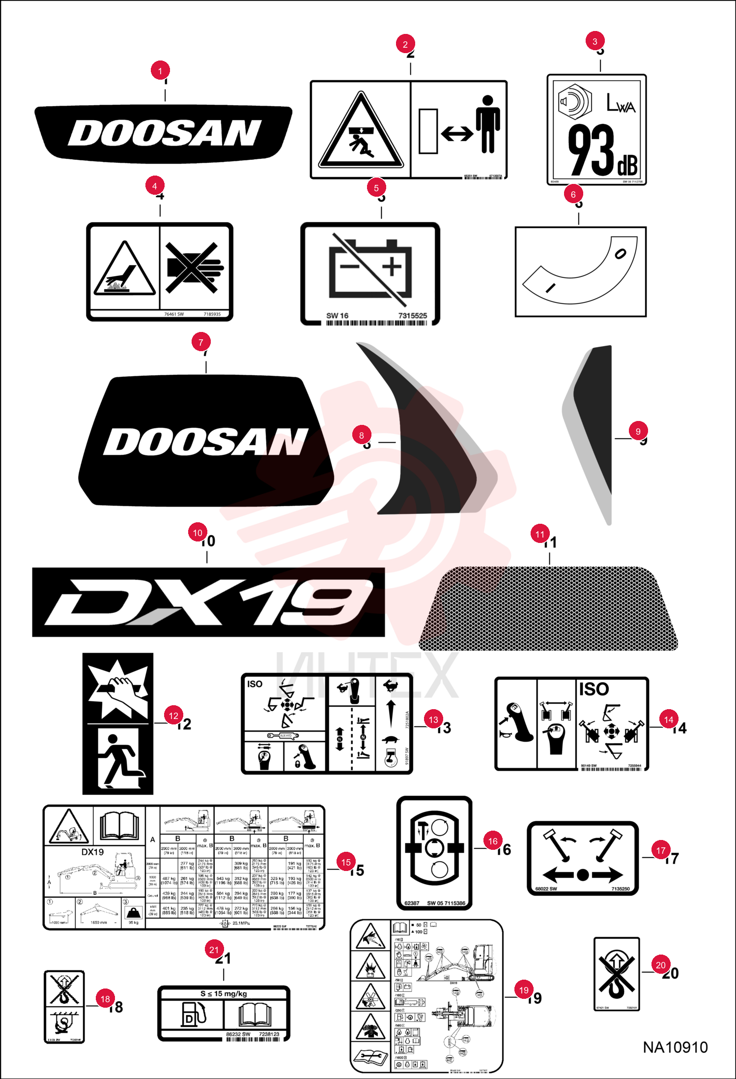 DECAL;DOOSAN 7275122