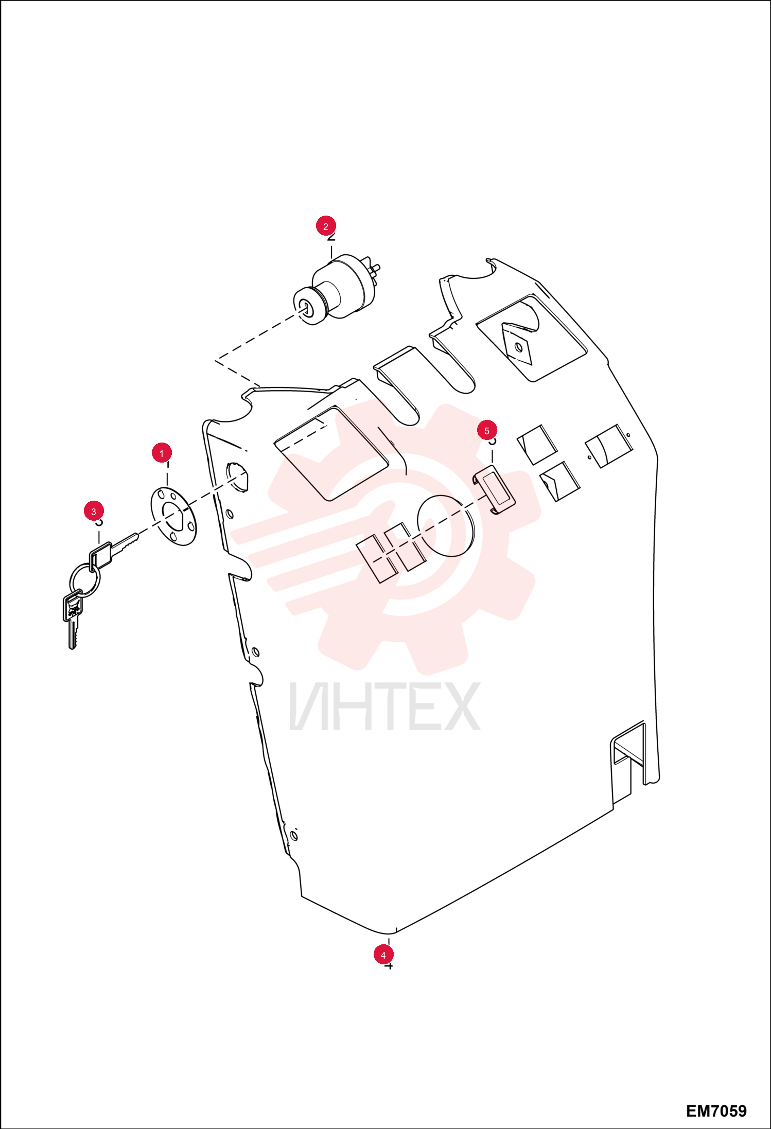 DECAL IGNITION KEY 7340528 (2)