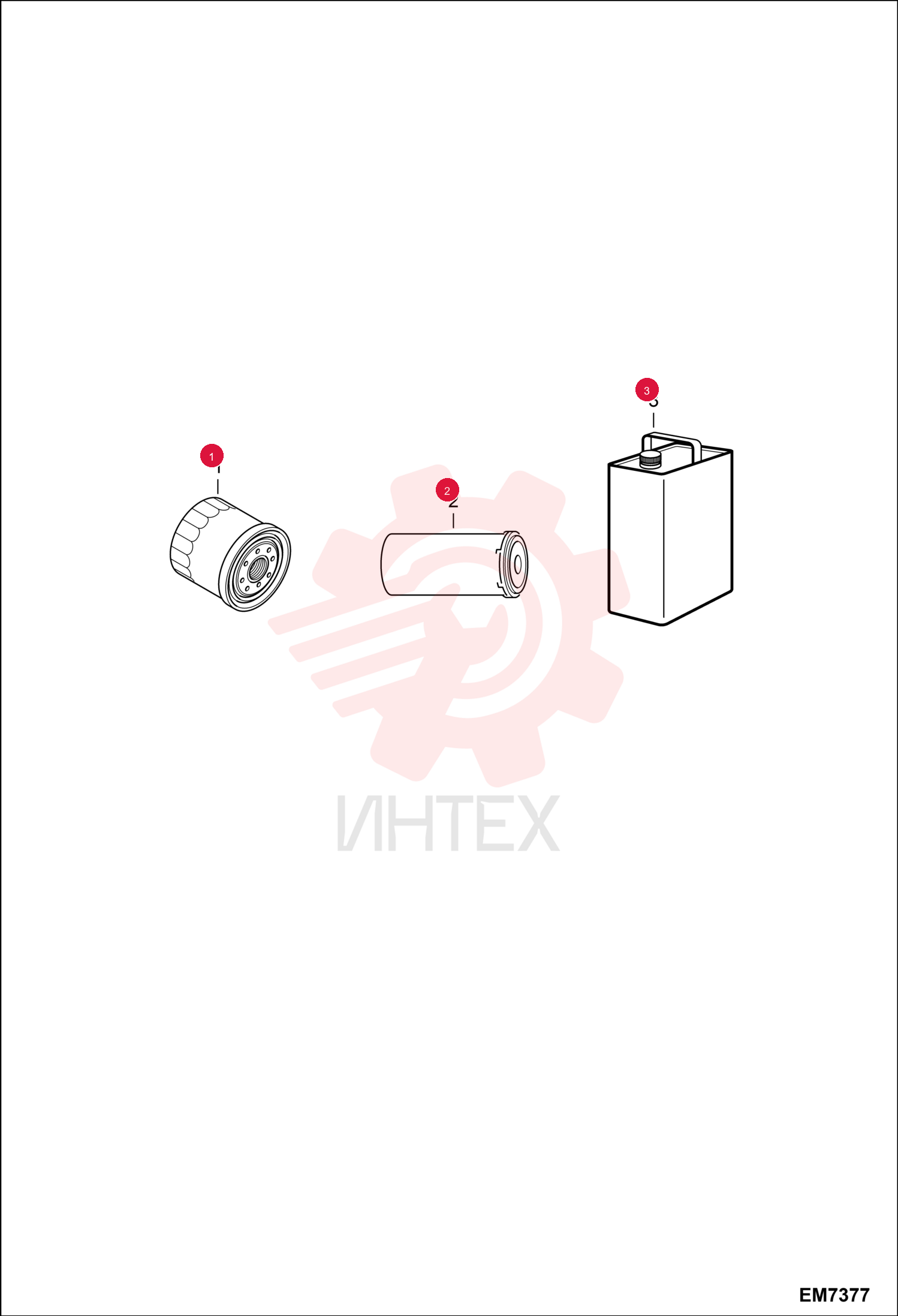FILTER, OIL ENG 12 6671057 (3)