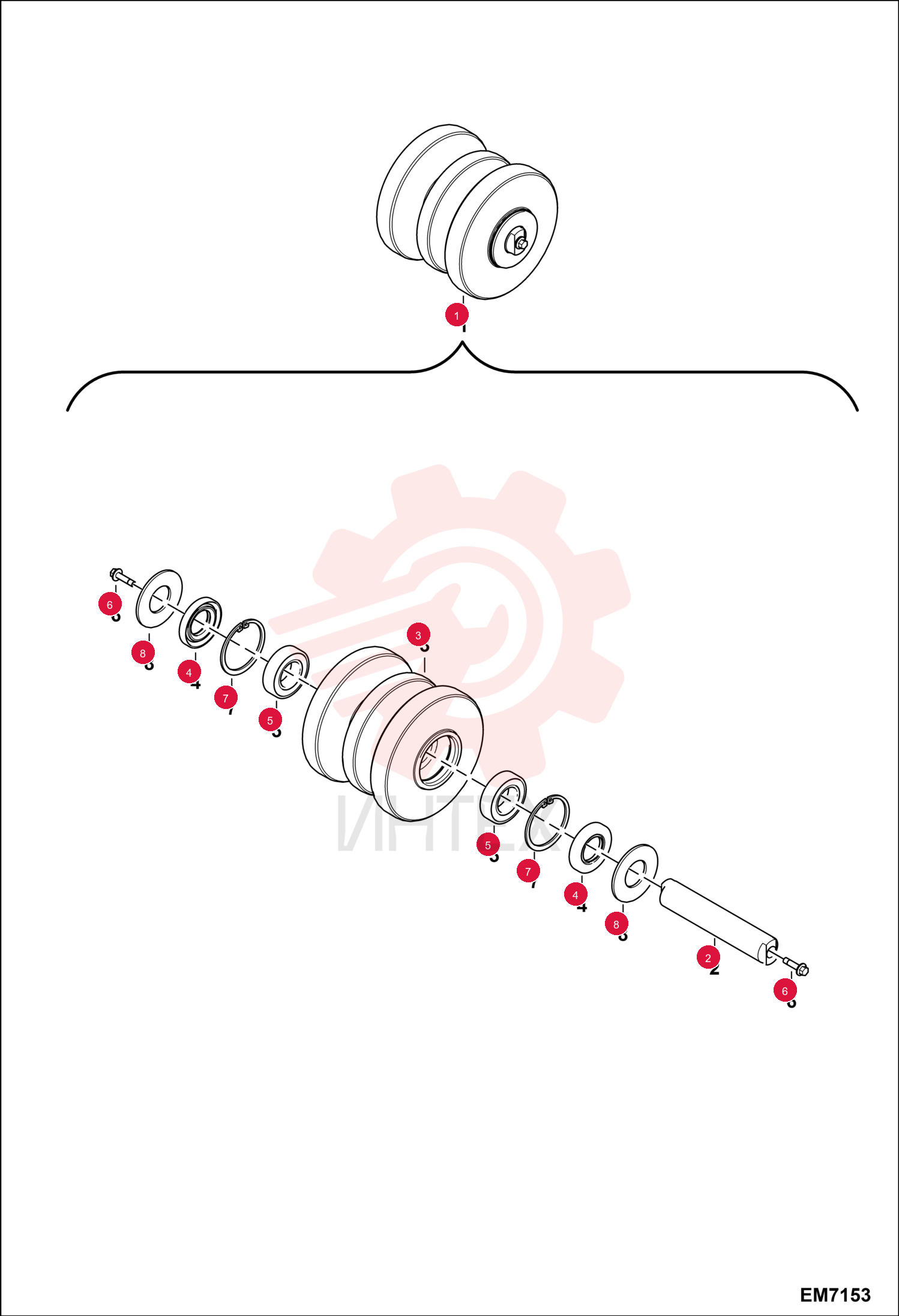 ROLLER ASSEMBLY 7165324 (1)