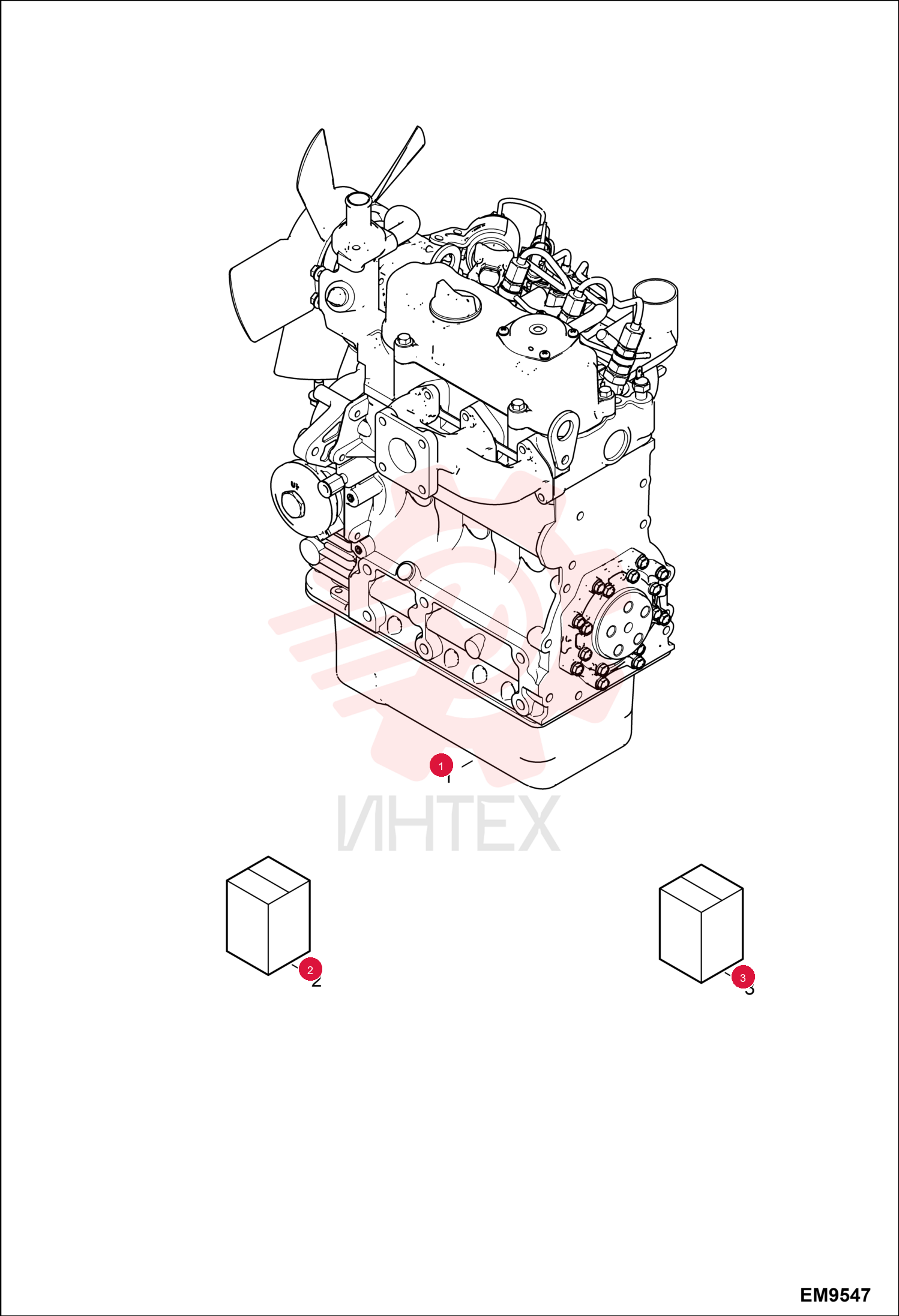 KIT, GASKET ENG UPPER 7266047 (4)