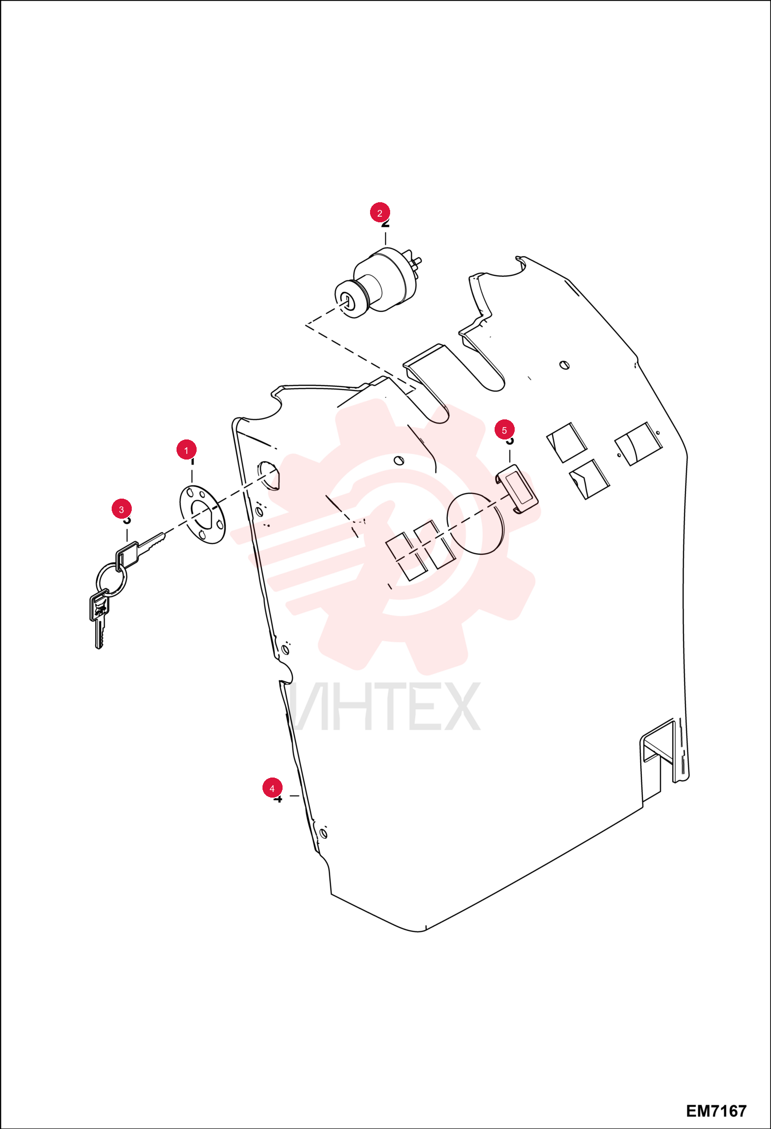 DECAL IGNITION KEY 7340528