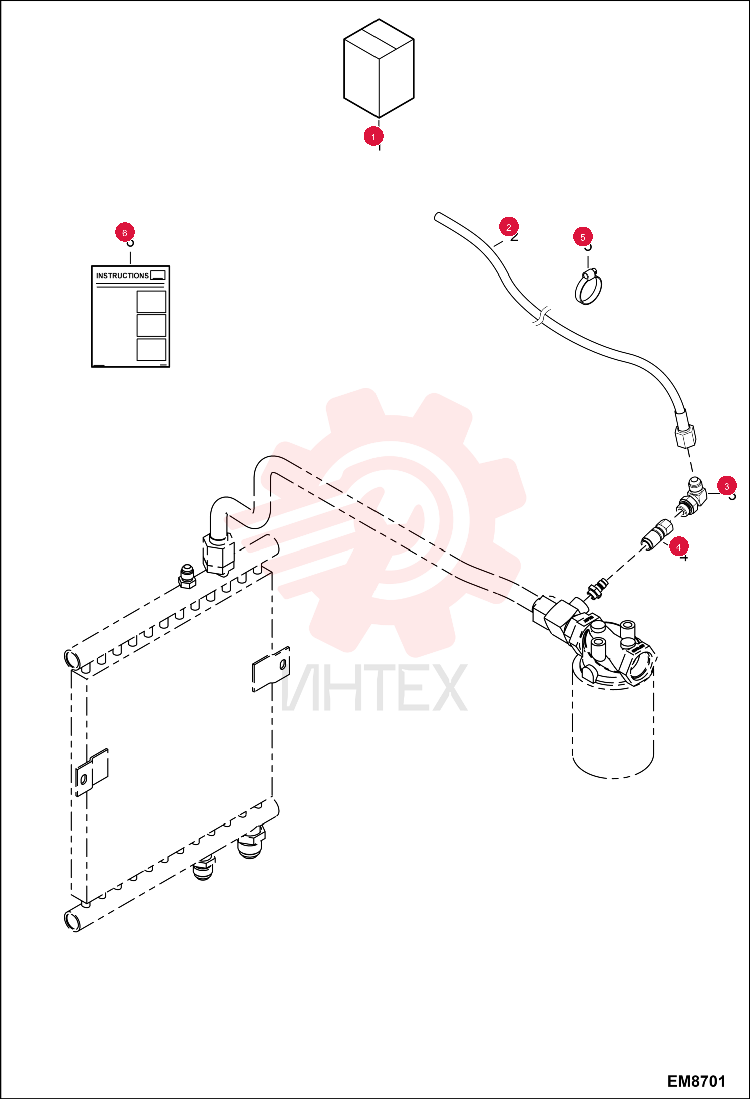 KIT HOSE AIR BLEED 7200829