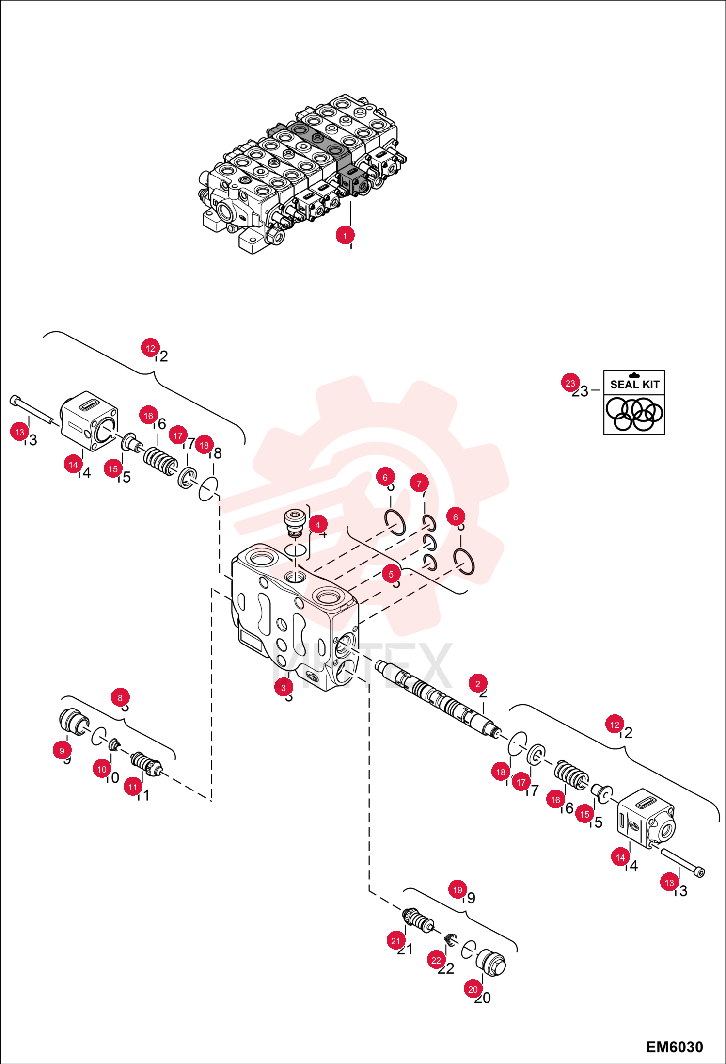SECTION, VALVE 7023074