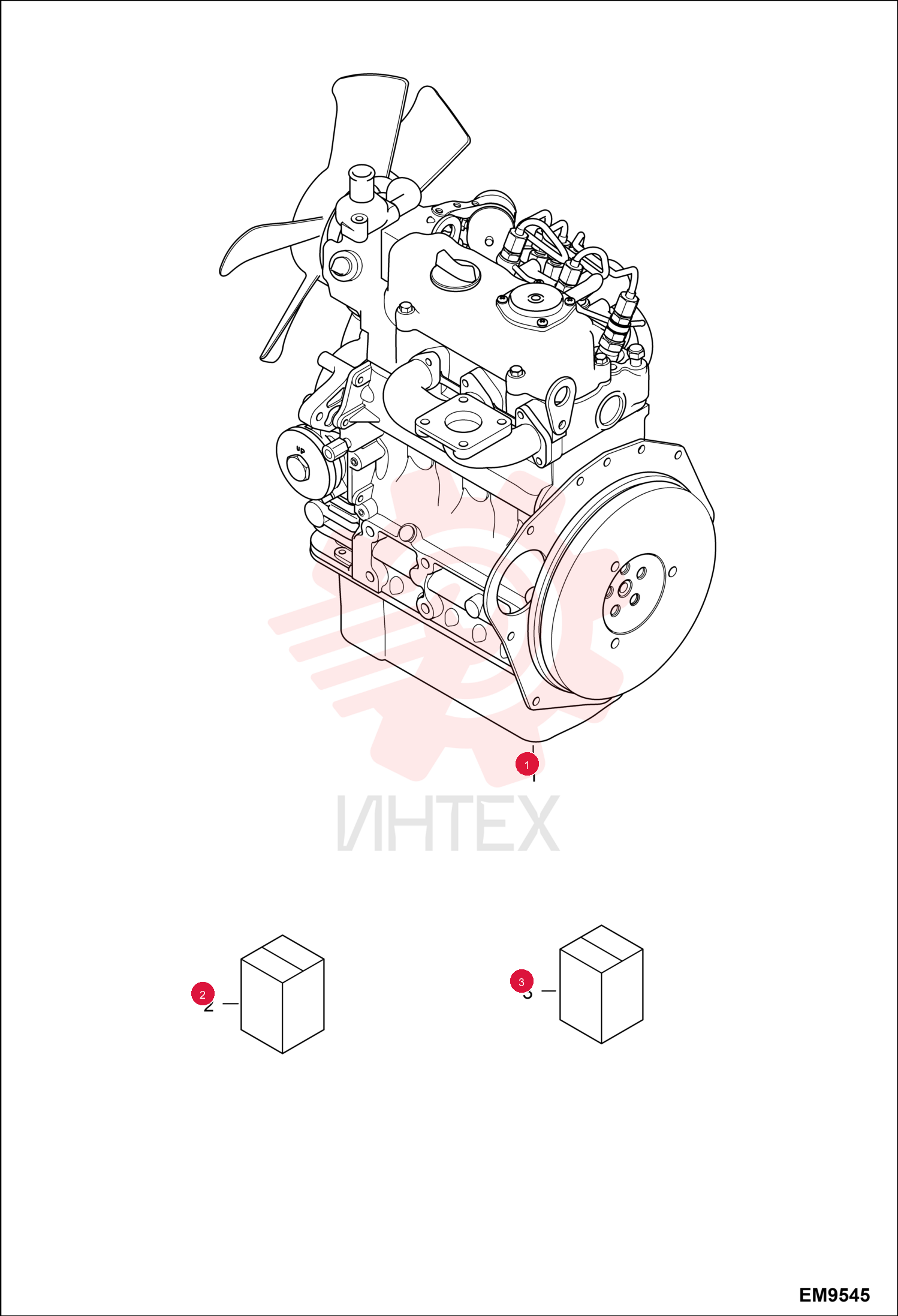 ENGINE D722 13.9 HP EPA T2 / EU STG II