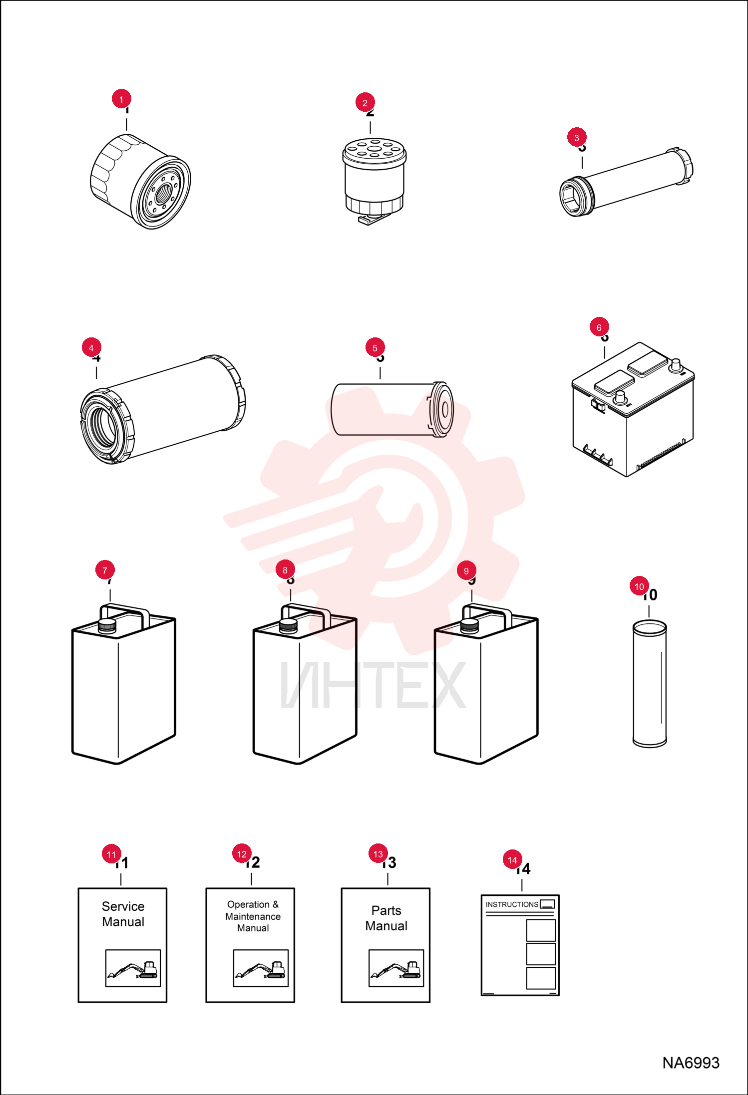 FILTER, OIL ENG 12 6671057 (3)