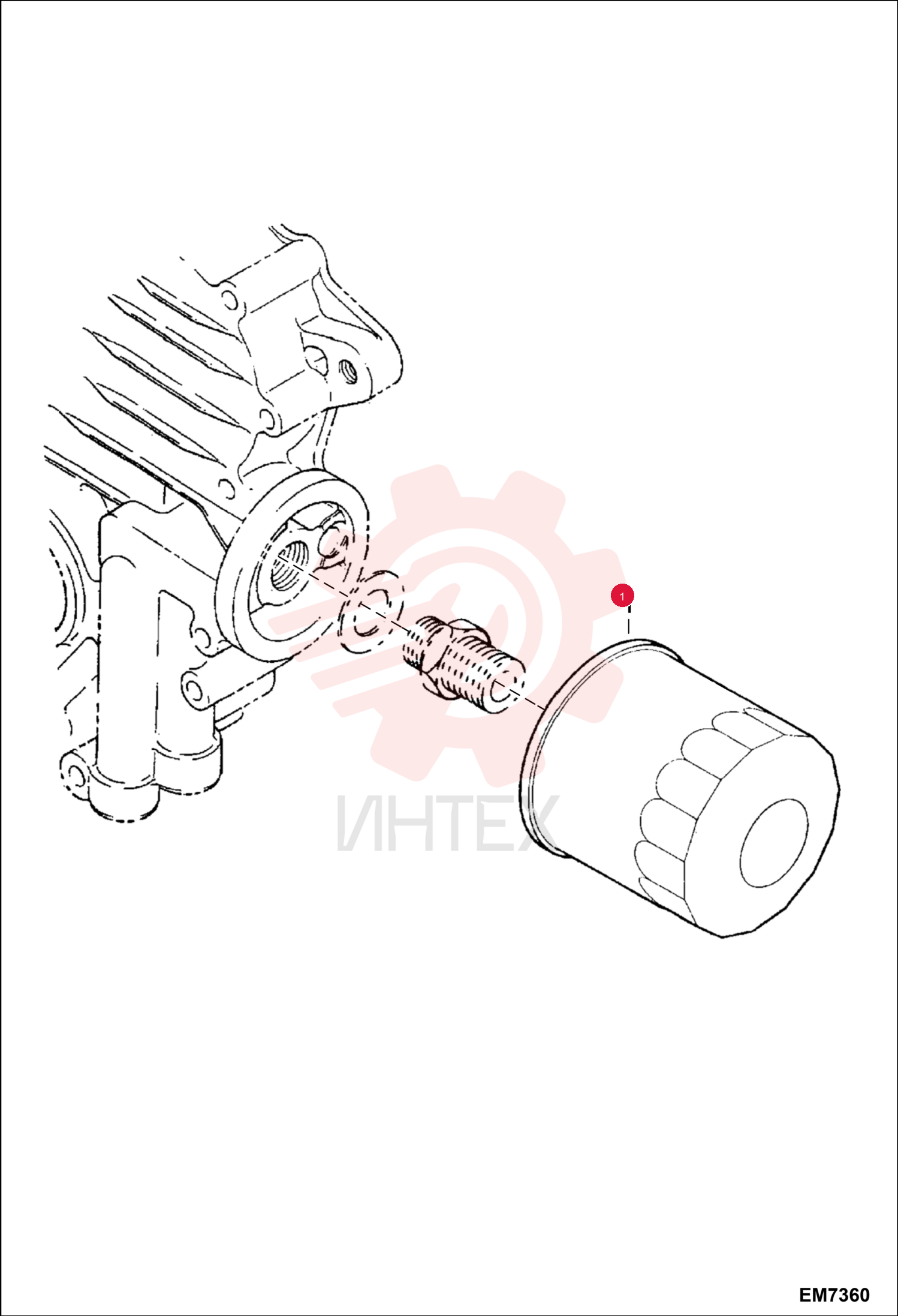 FILTER, OIL ENG 12 6671057 (2)