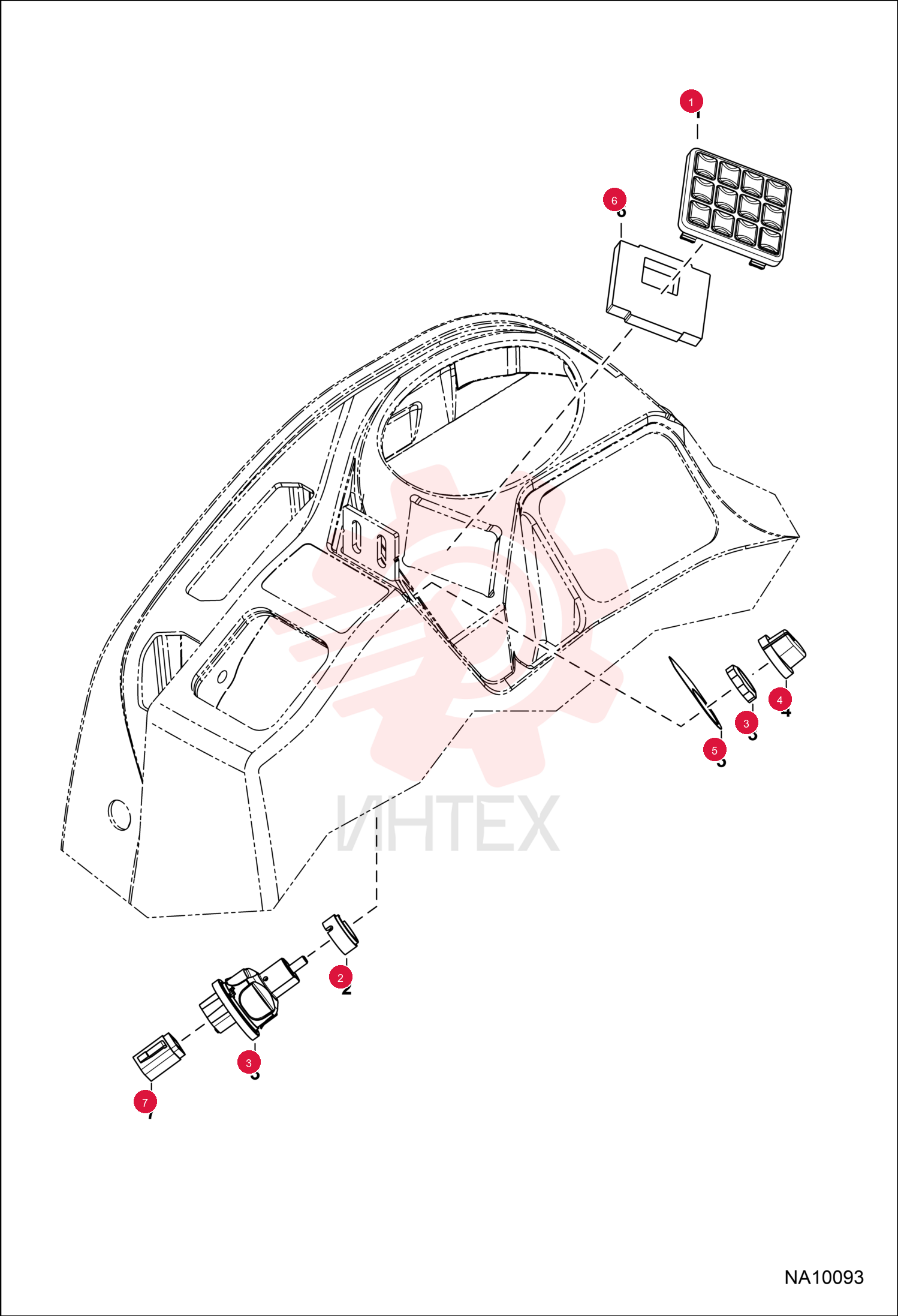 KEYPAD, PANEL 6693712 (3)