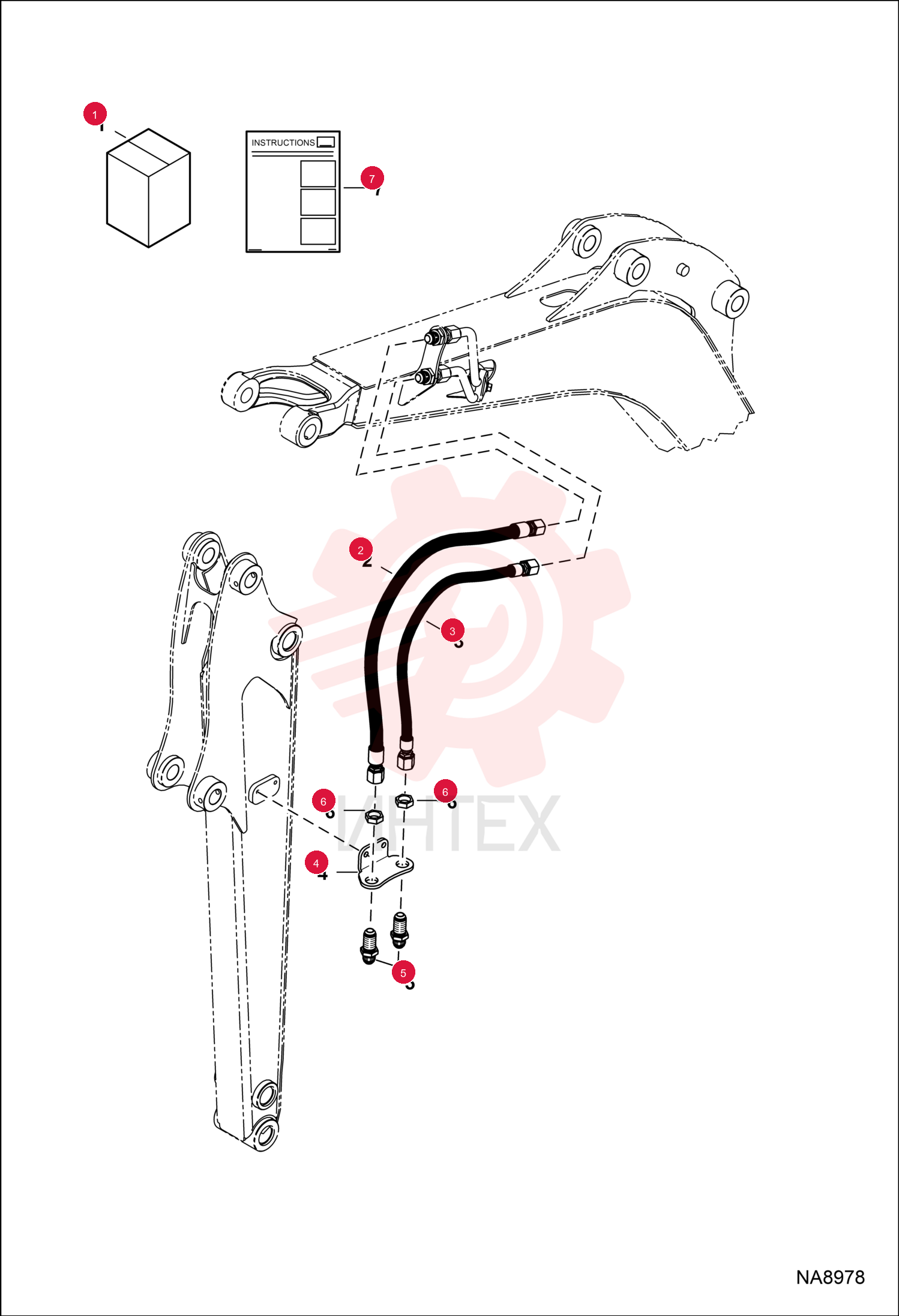 KIT, AUX HYD 7256189 (2)