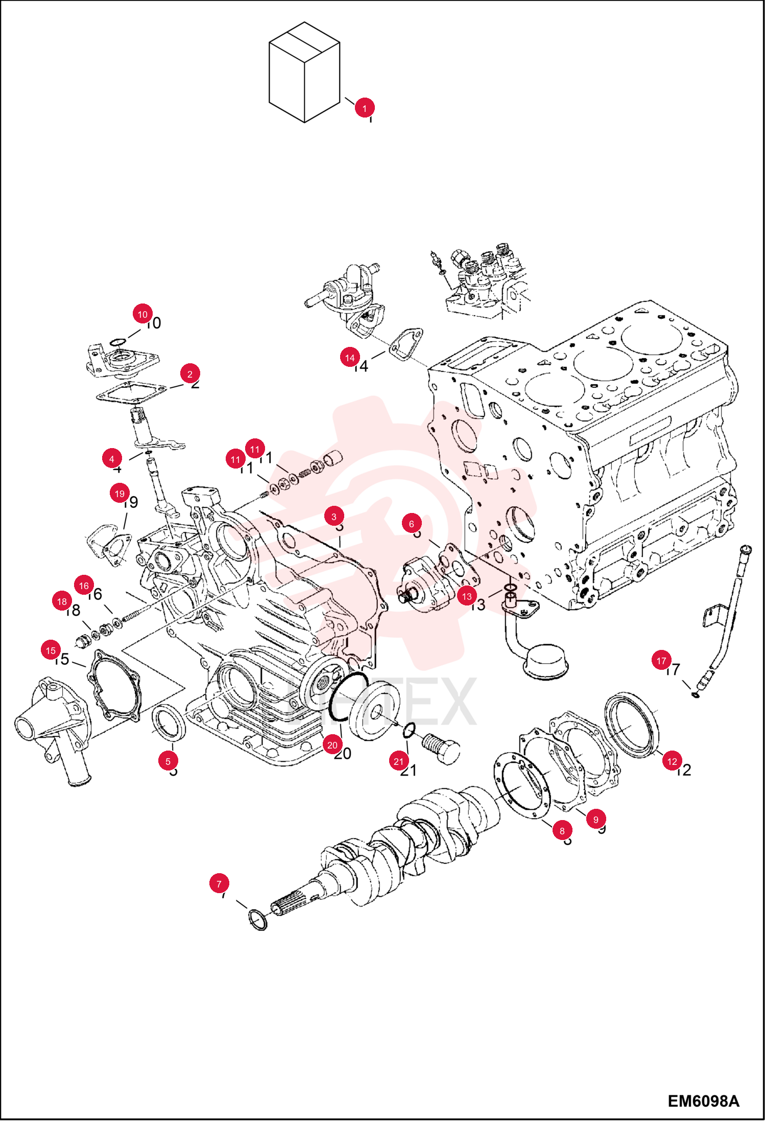 KIT, GASKET ENG LOWER 7266046 (3)