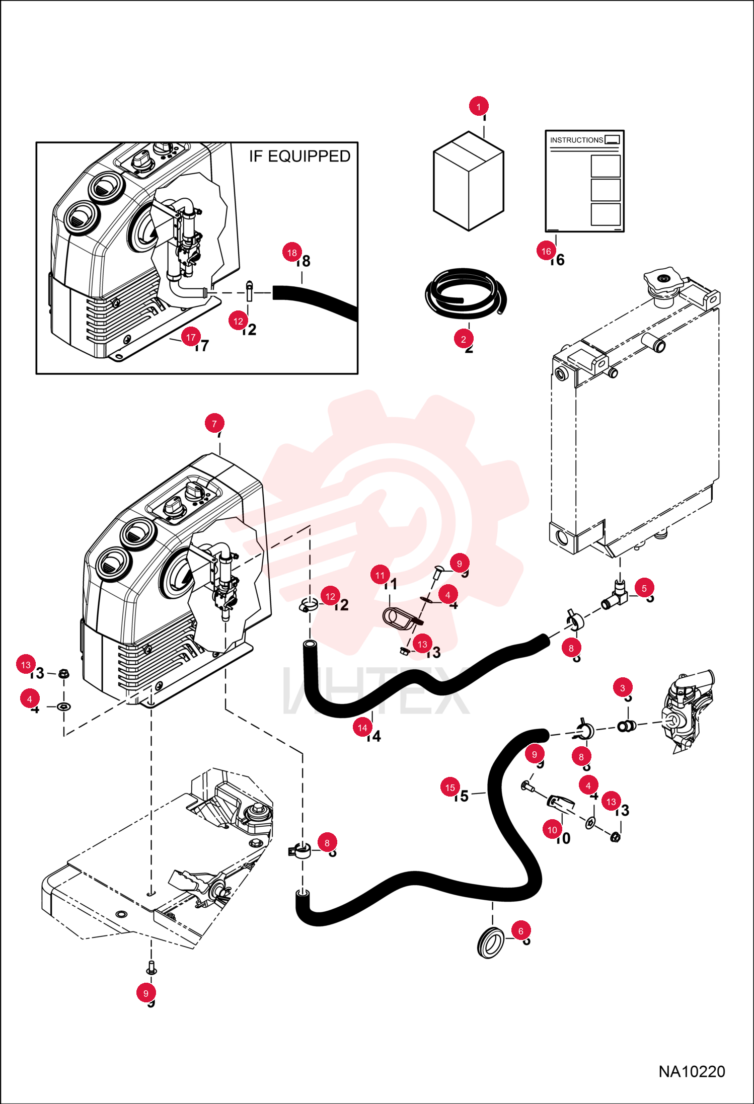 KIT, HEATER CAB 7261796 (2)