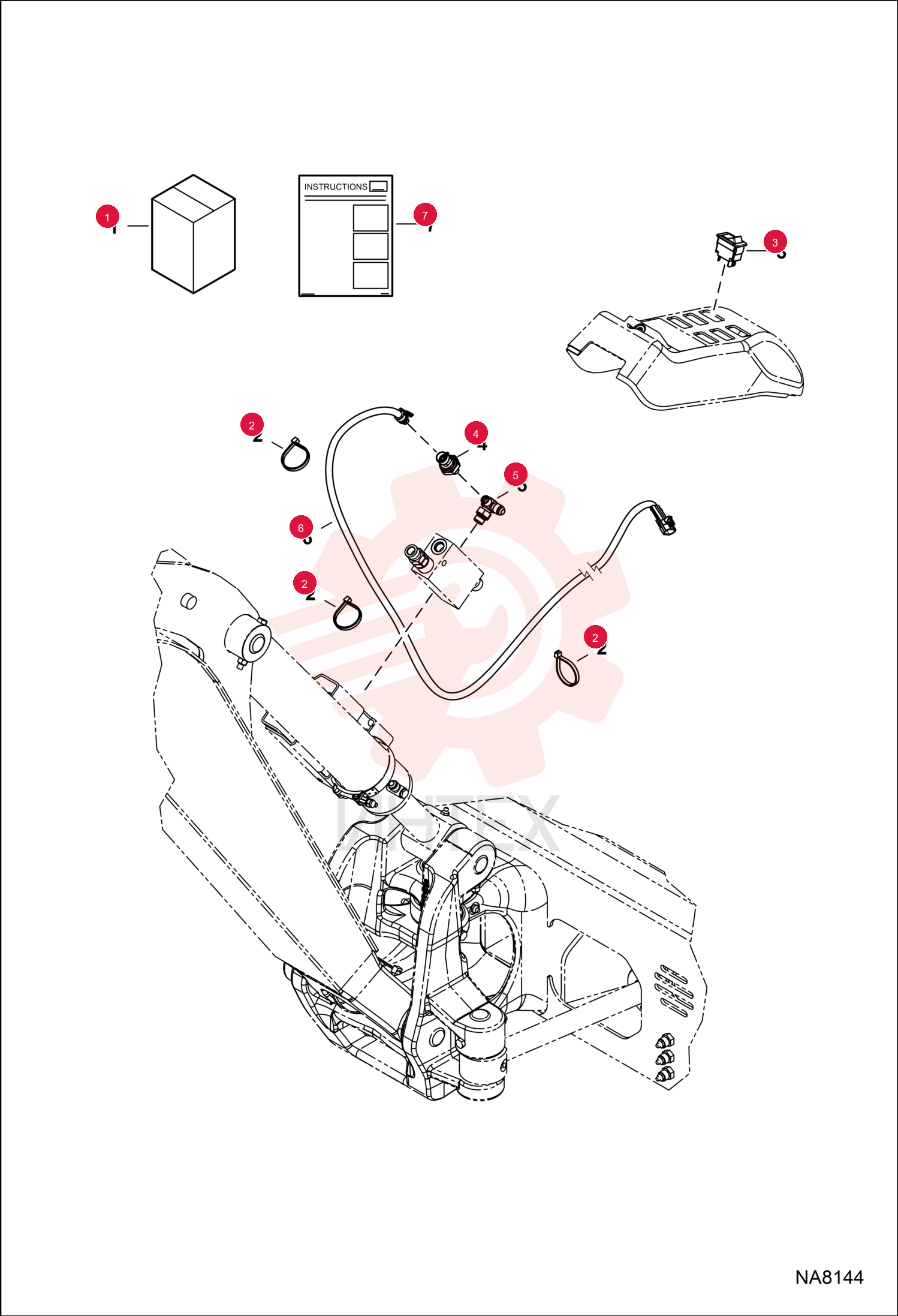 KIT, OVERLOAD WARNING DEVICE 7258510 (1)