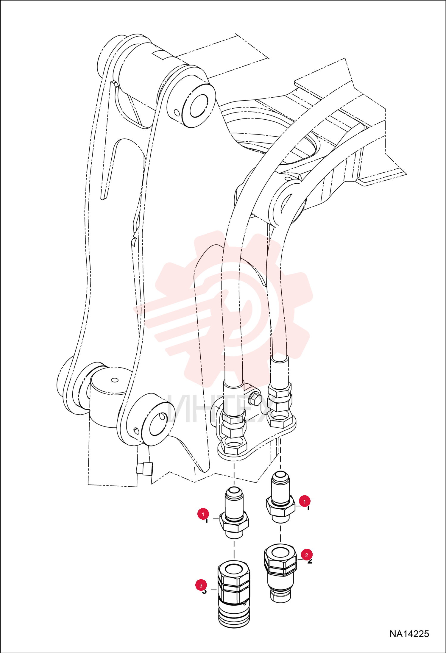 FITTING HYDRAULIC CONNECTOR 7294409 (1)