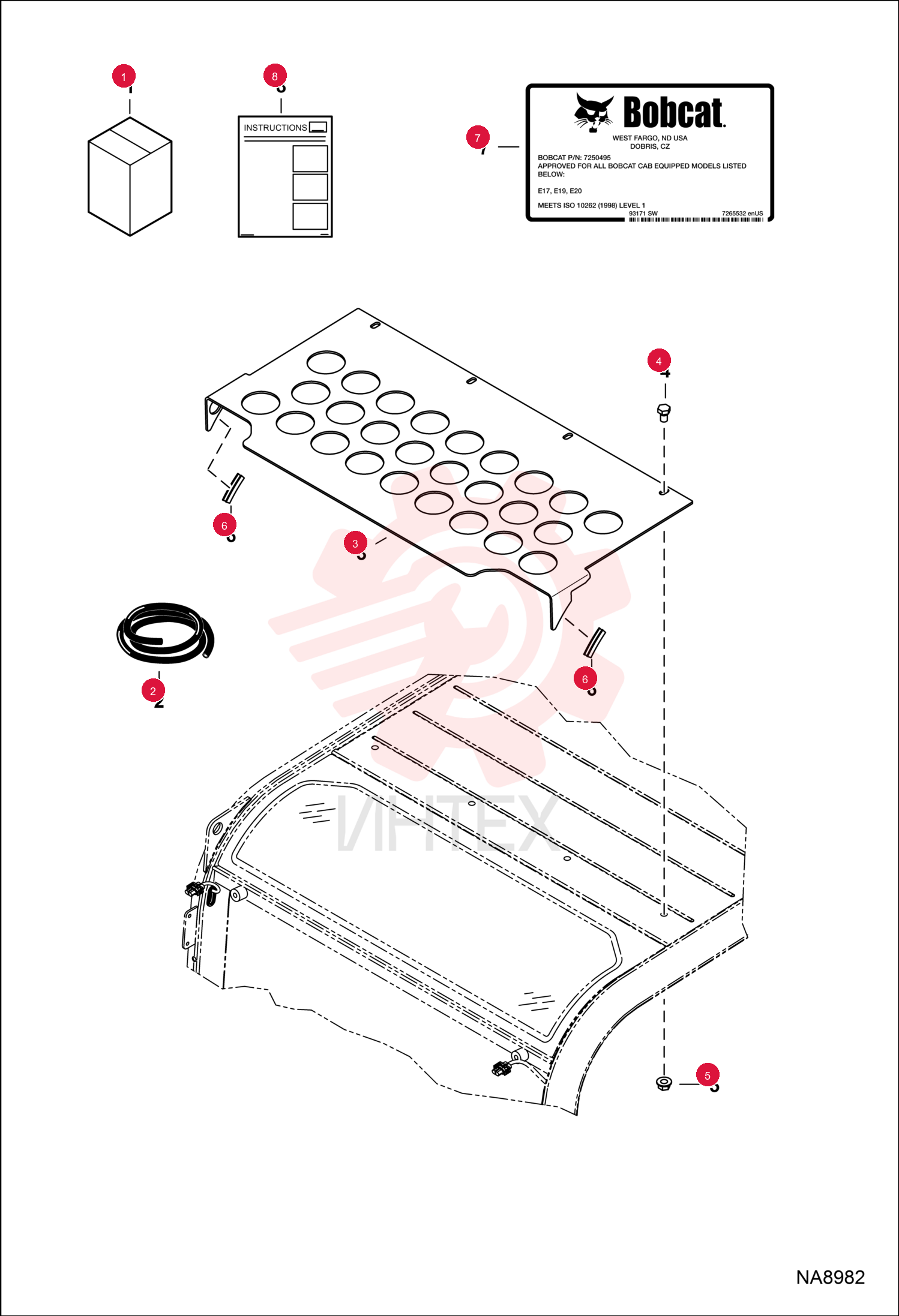 KIT, GUARD CAB 7256171 (1)
