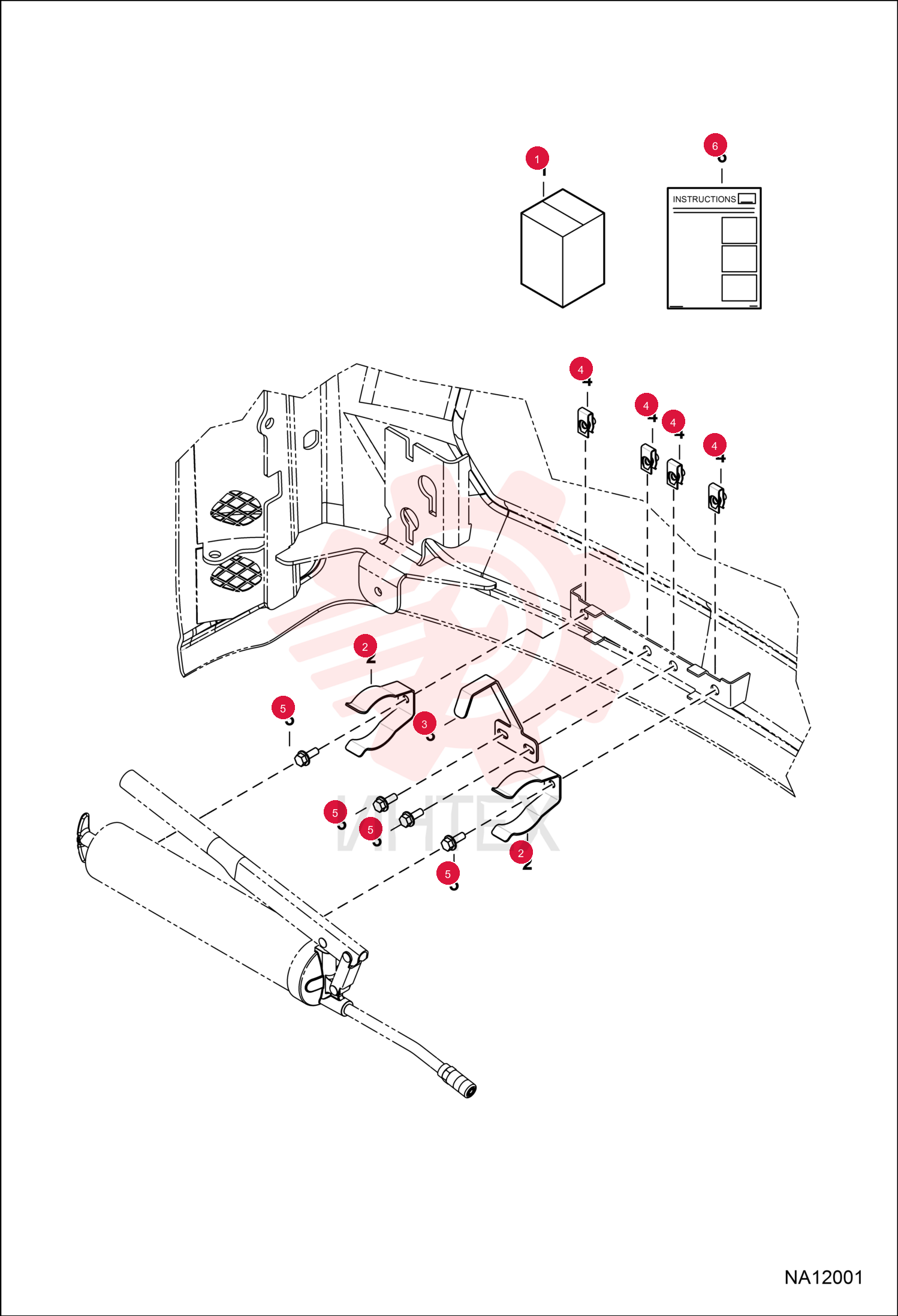 KIT, GREASE GUN MOUNT 7293657