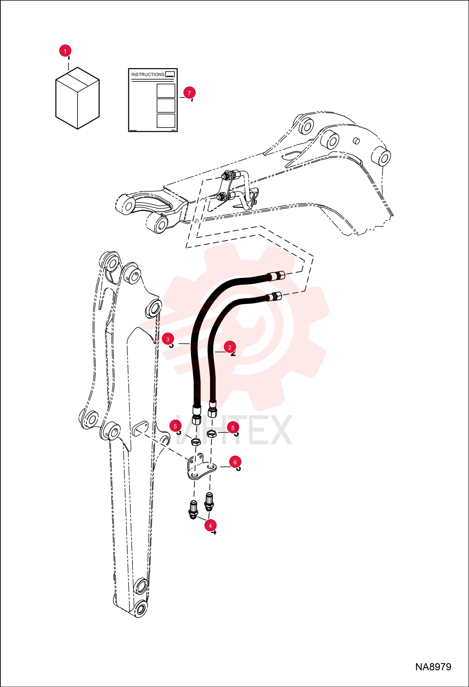 KIT, AUX HYD 7256190
