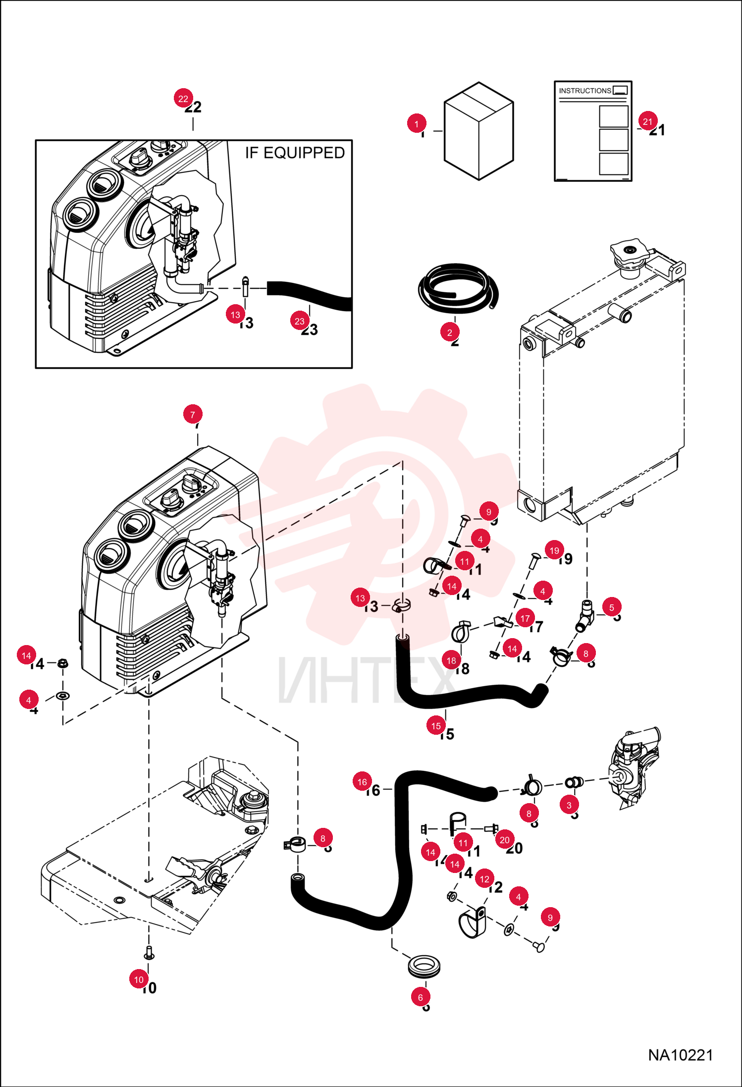 KIT, HEATER CAB 7261797