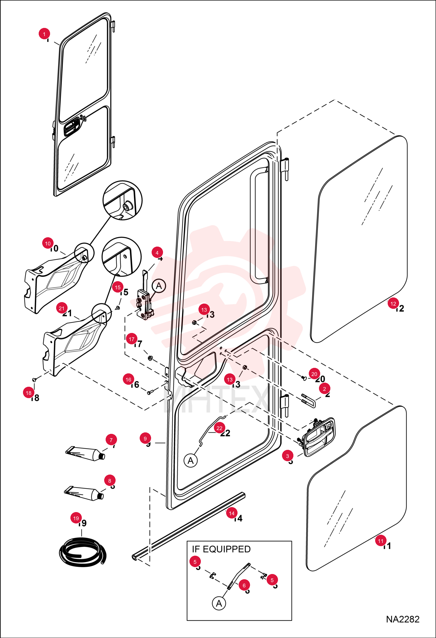 DOOR, CAB ASSY 7157151 (2)