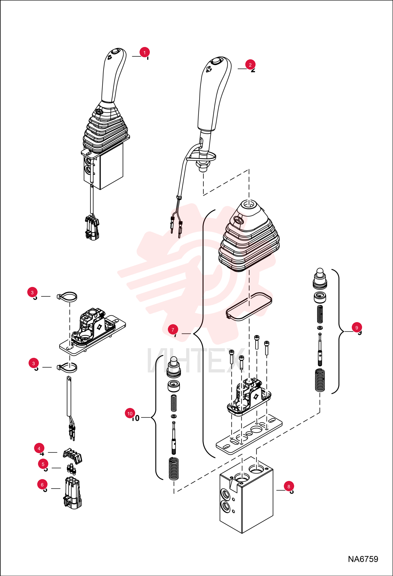 HANDLE, JOYSTICK 7025236