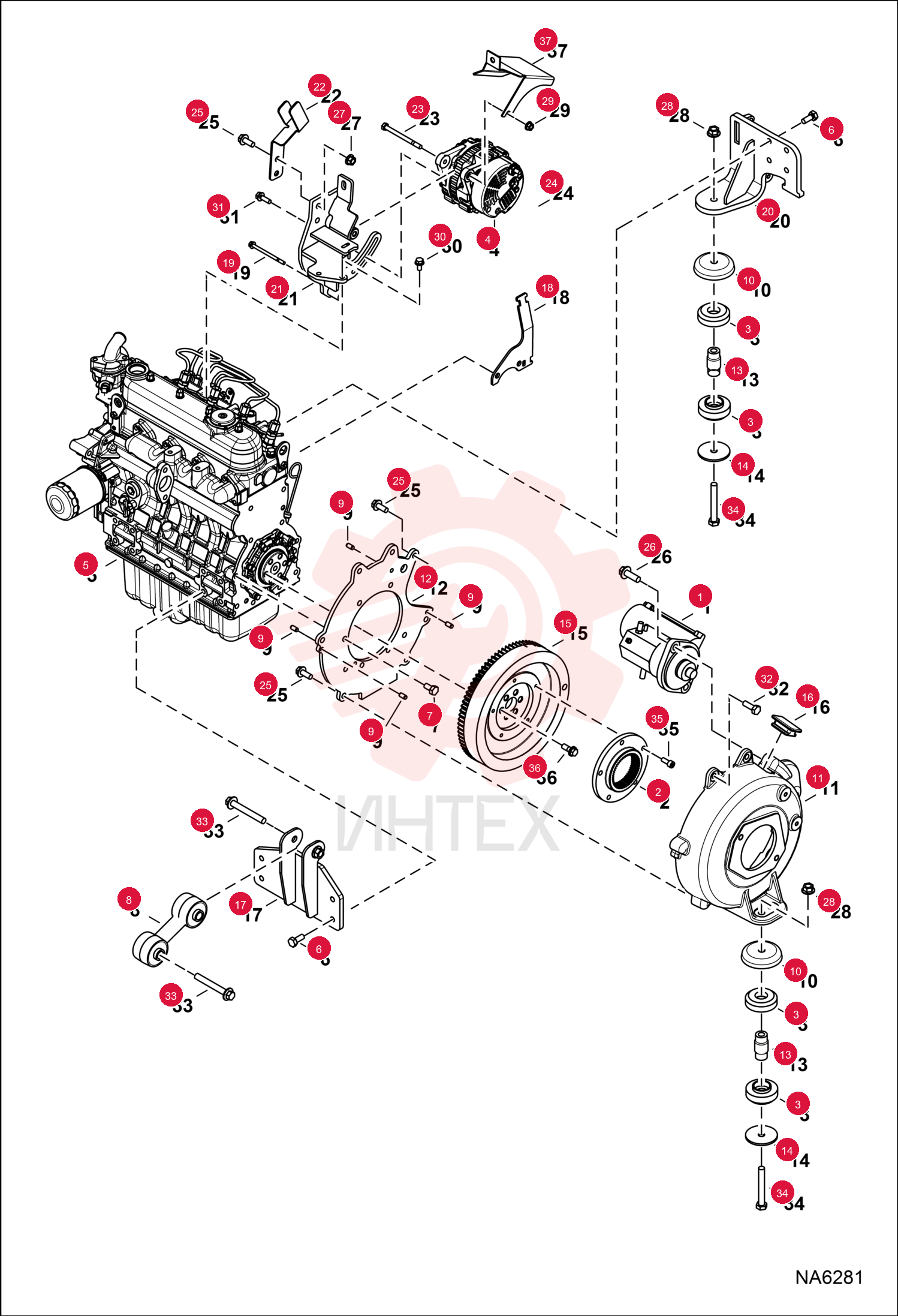 COUPLER, FLANGE 6670757 (3)