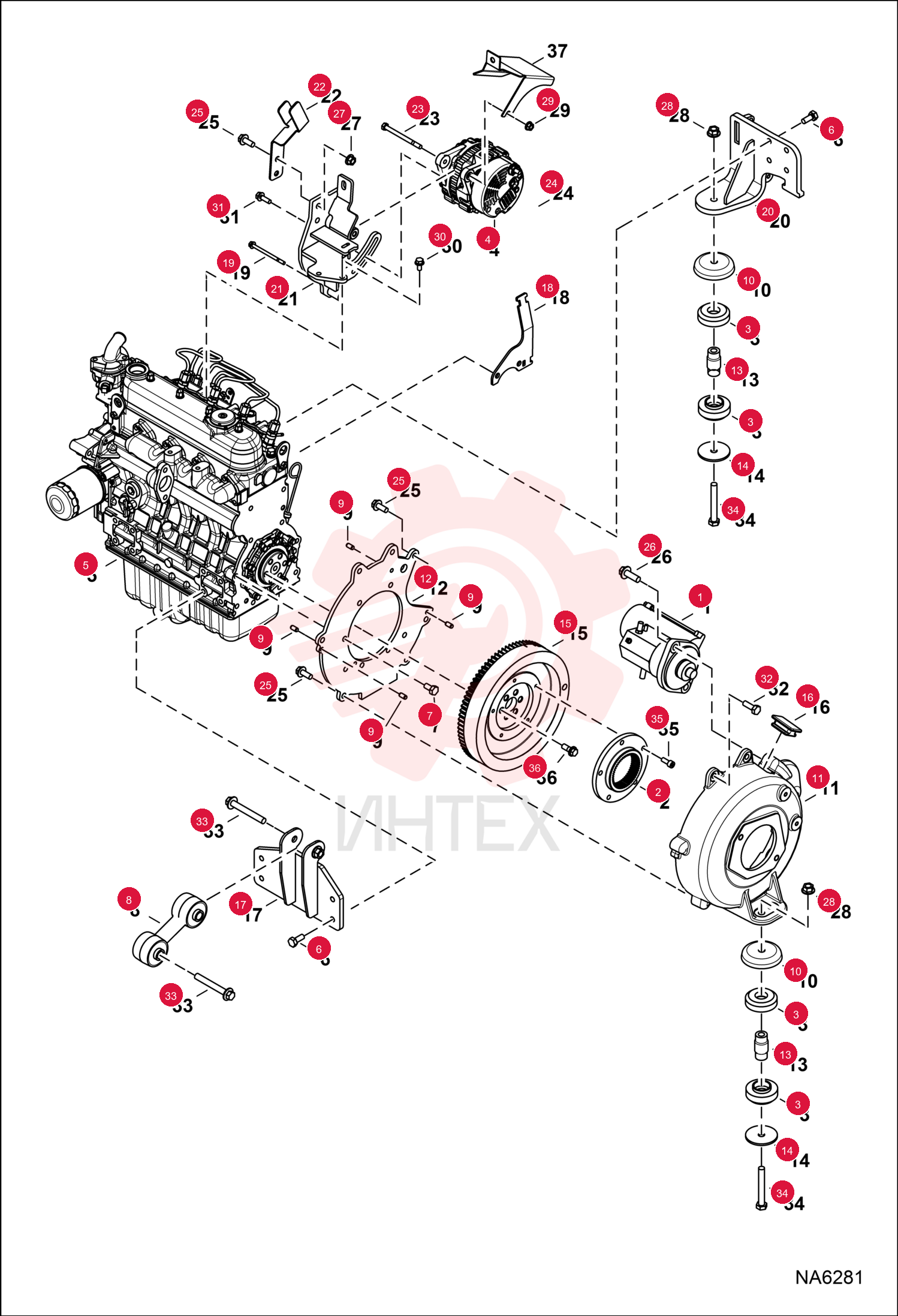 COUPLER, FLANGE 6670757 (4)