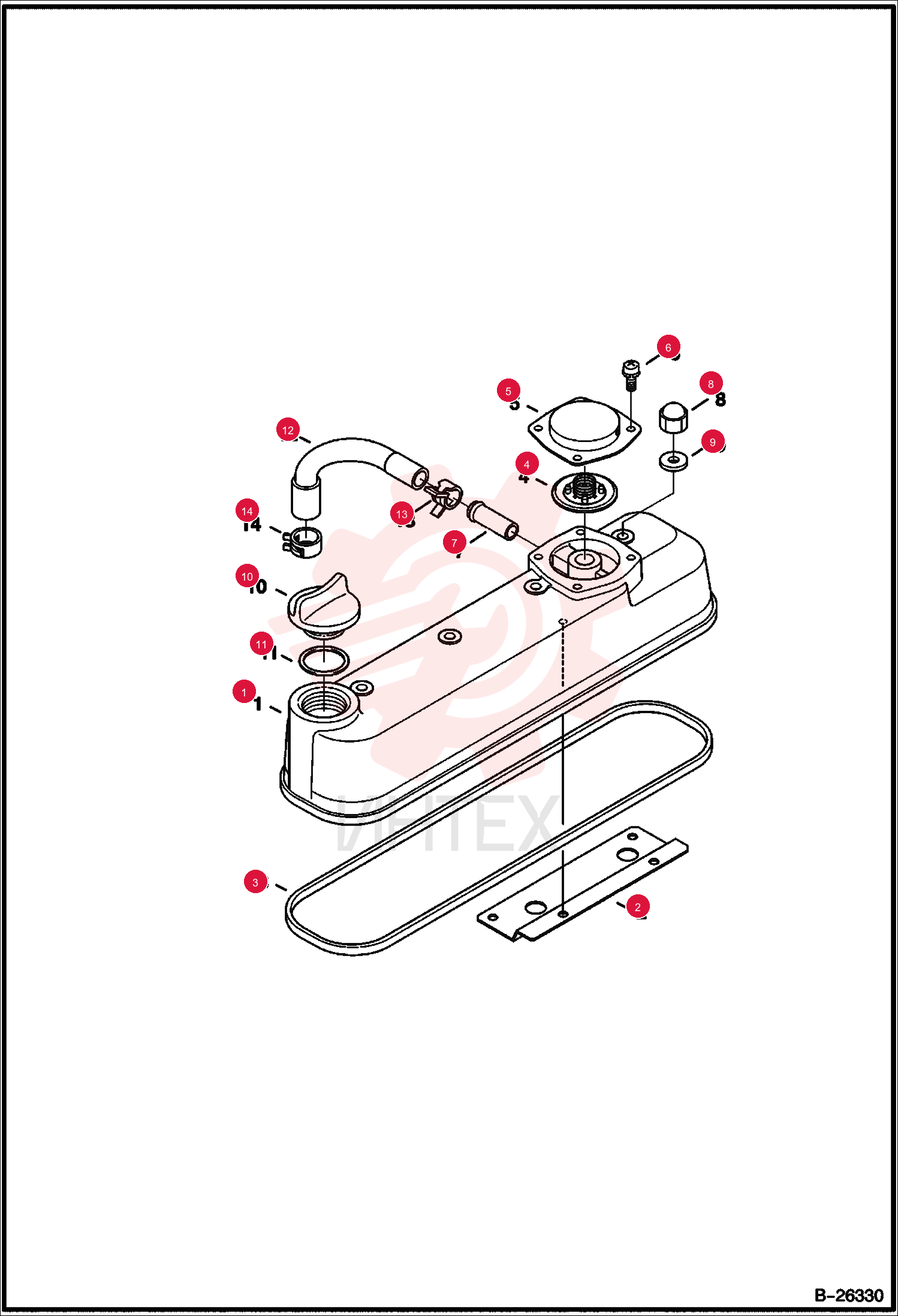 COVER, HEAD CYL ENG 6698620 (2)