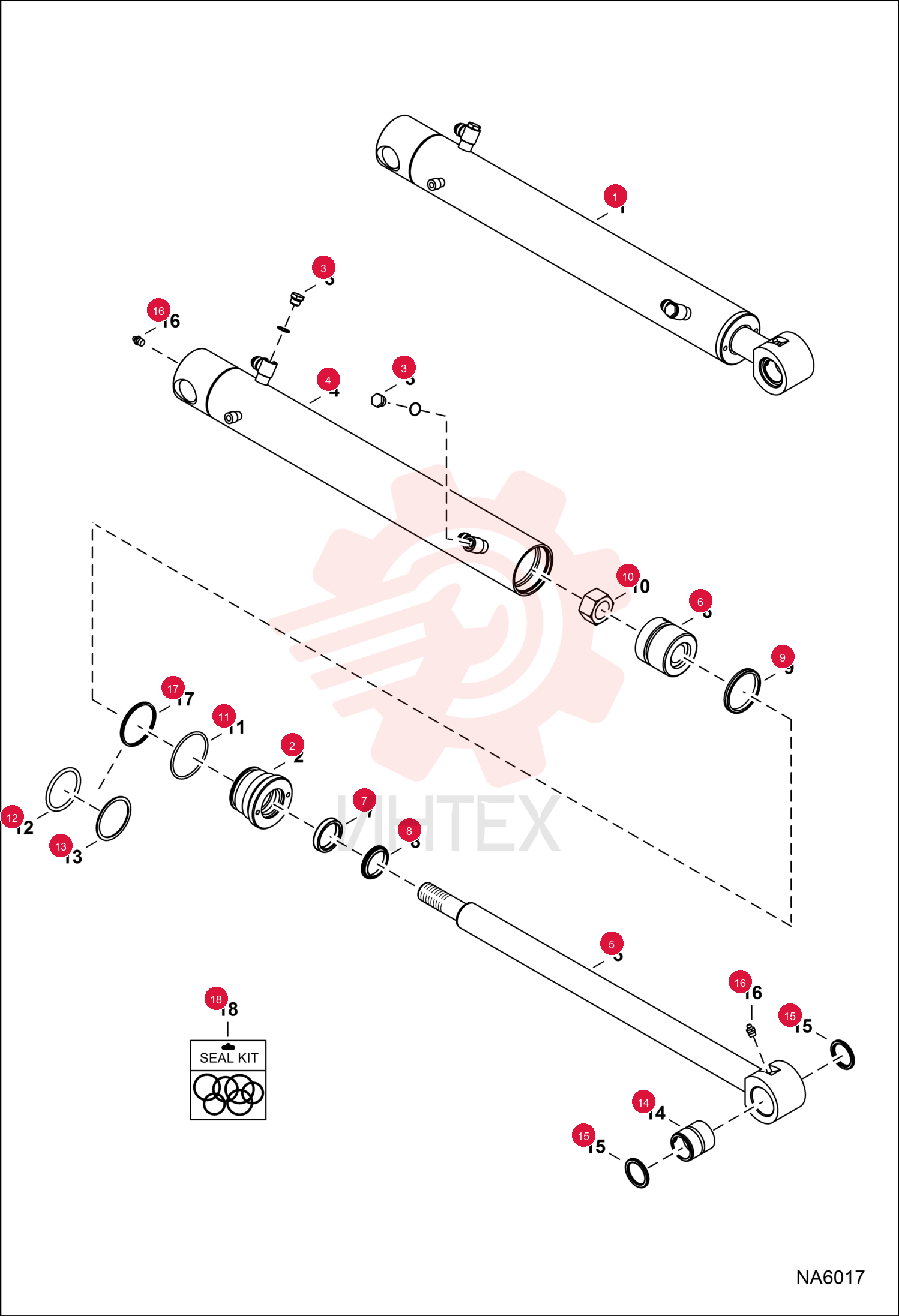 CYLINDER, ARM 7170962 (3)