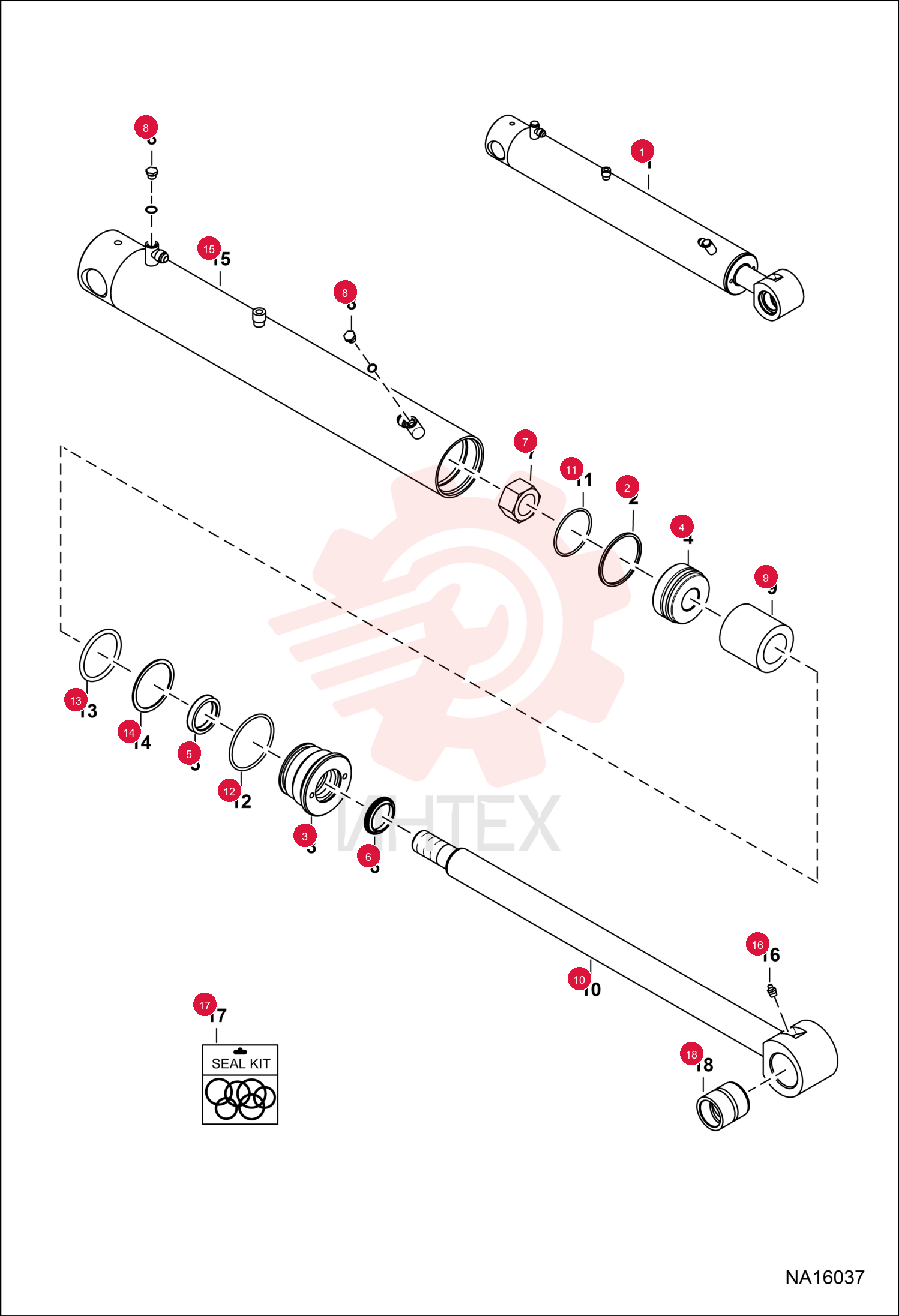 CYLINDER HYDRAULIC ASSEMBLY 7348896