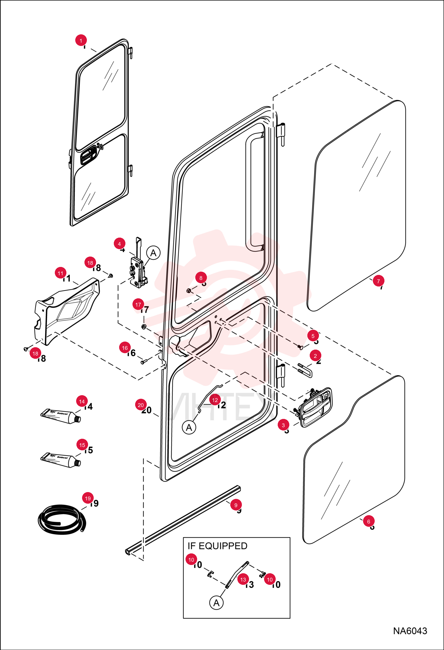 DOOR, CAB ASSY 7157151 (1)