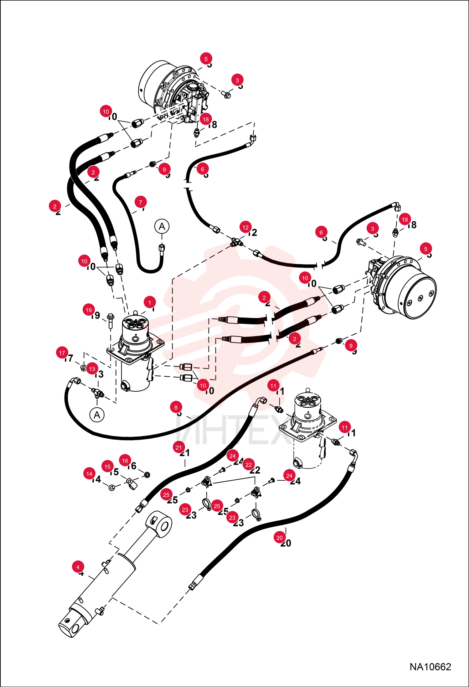 HOSE, HYD ASSY 7156353 (4)