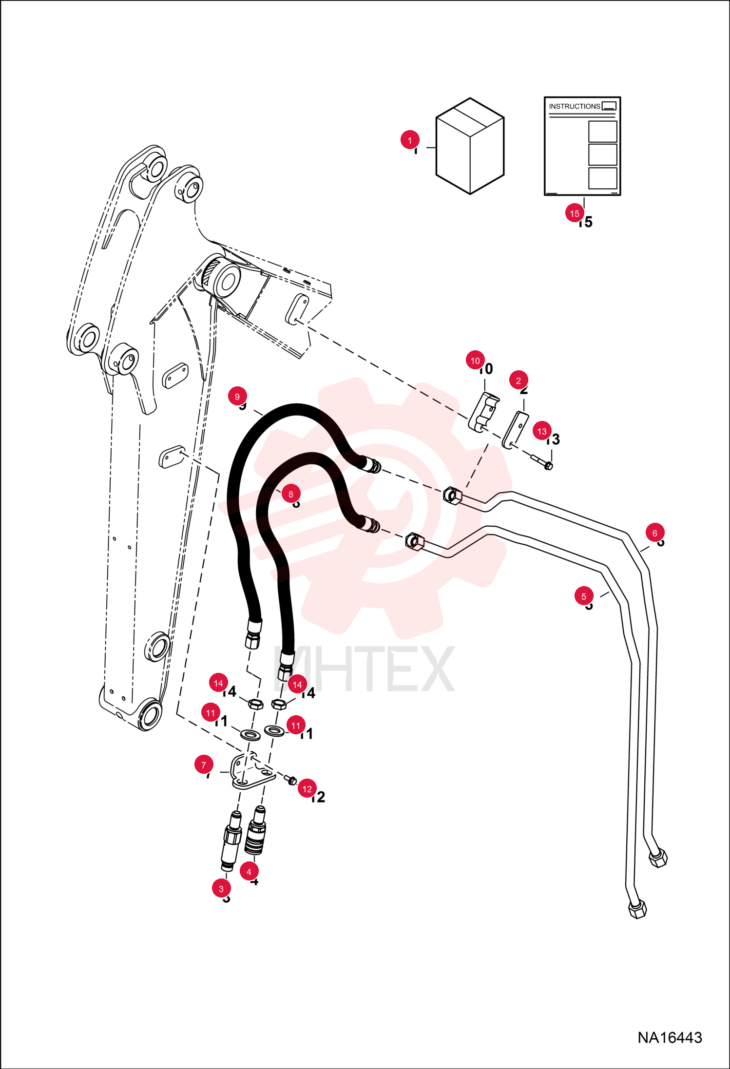 KIT AUXILIARY ARM FIRST 7358041