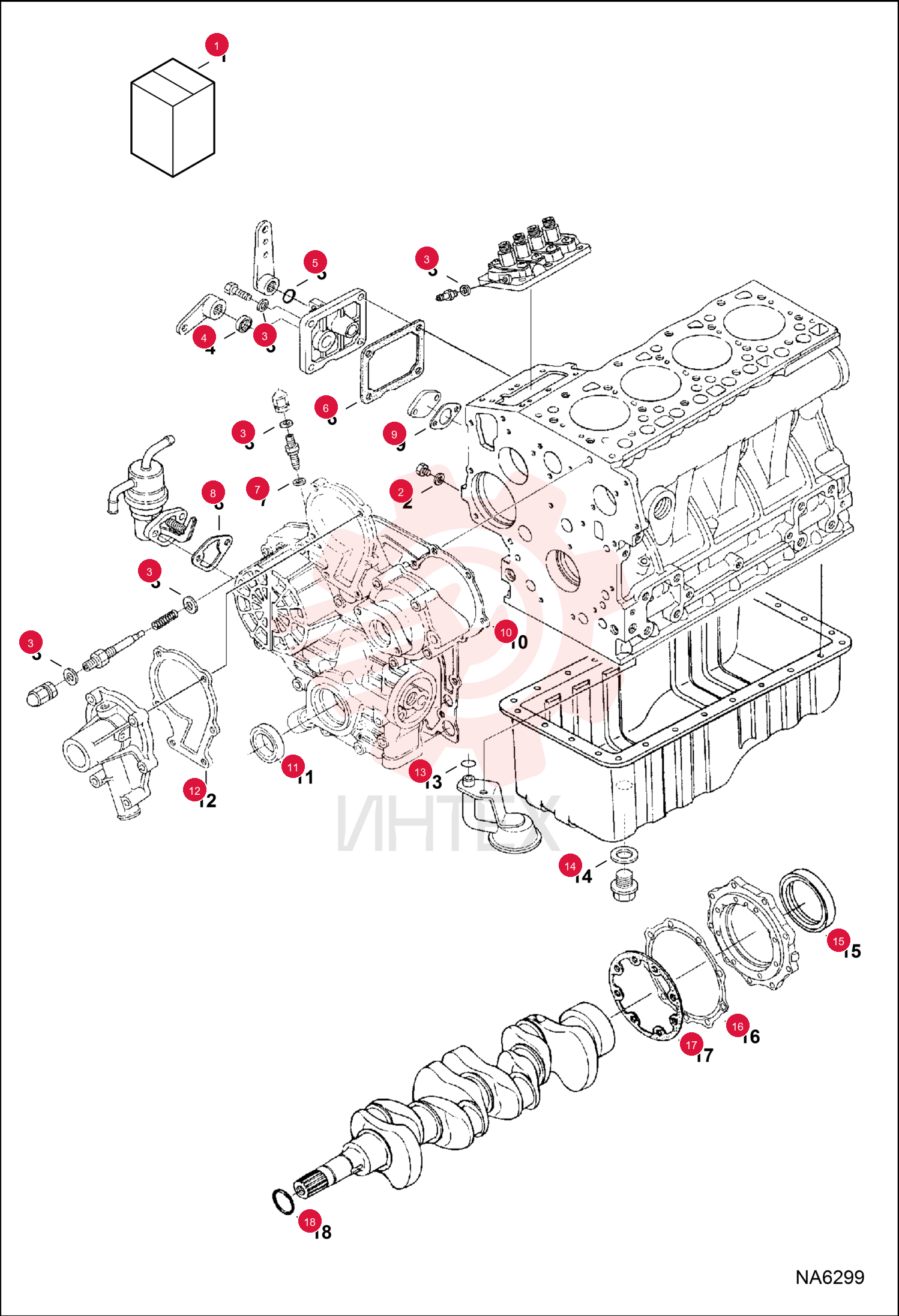 KIT, GASKET ENG LOWER 6698637