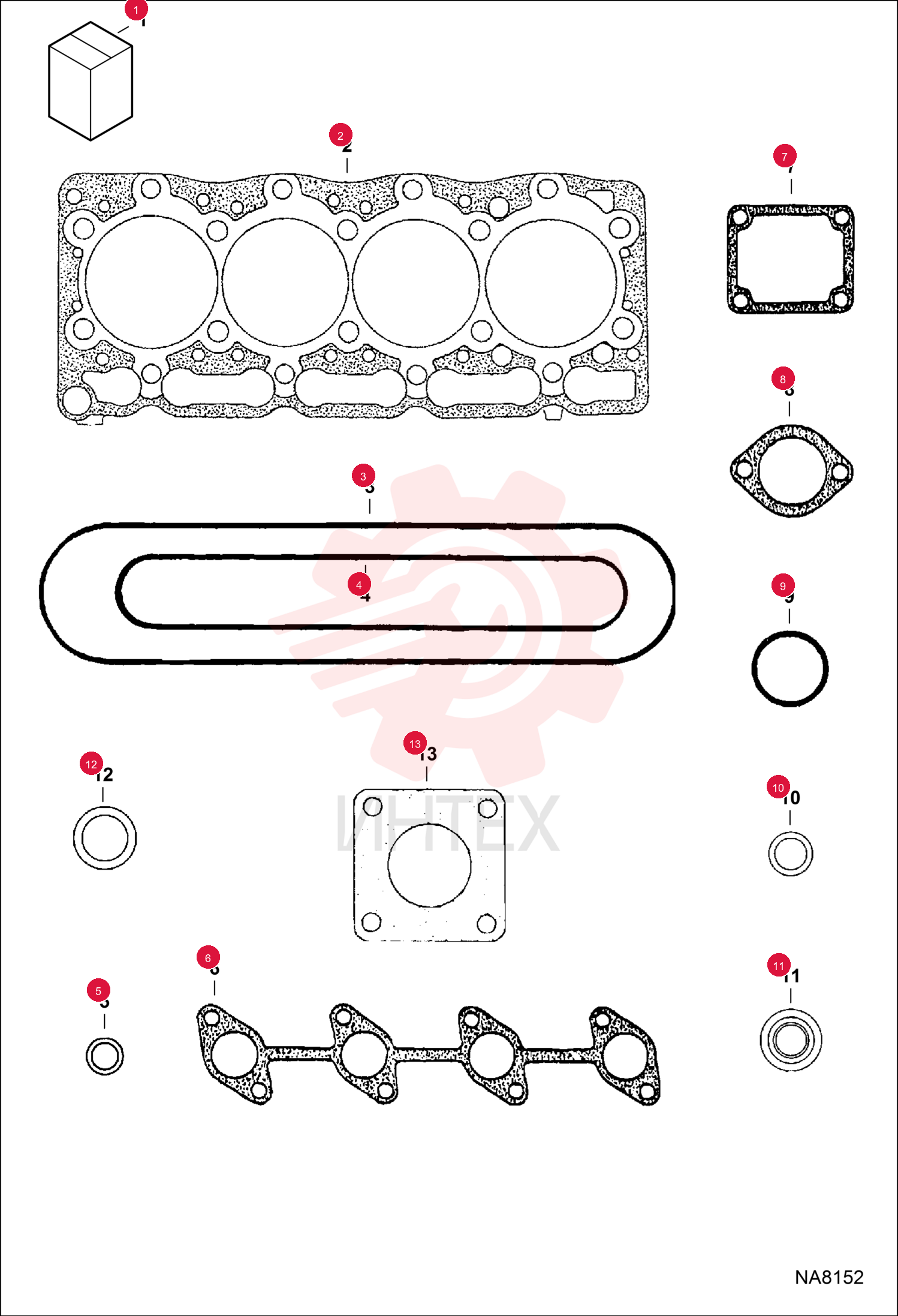 UPPER GASKET KIT 7010130 (2)