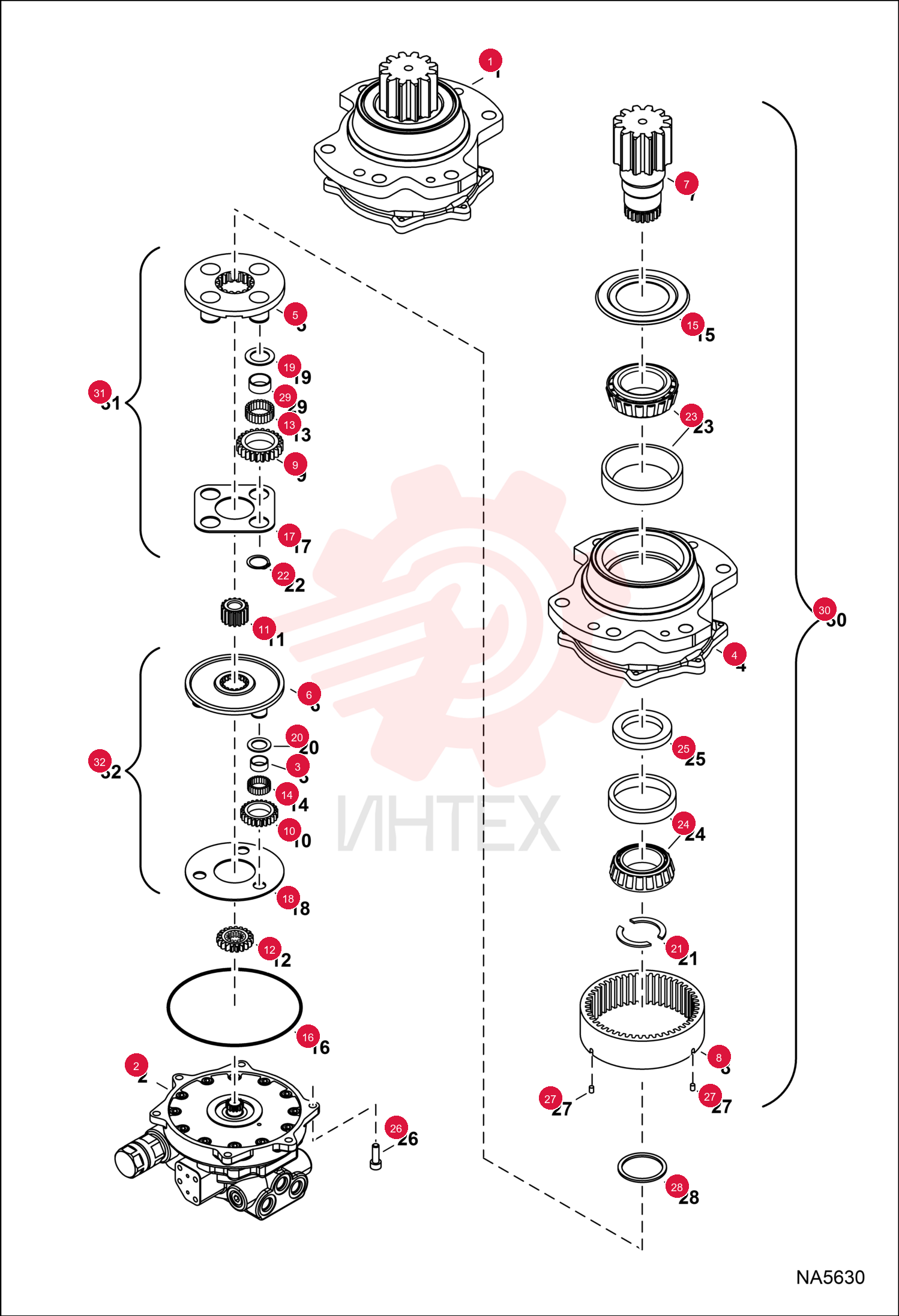 GEAR, MOTOR 7022827 (1)