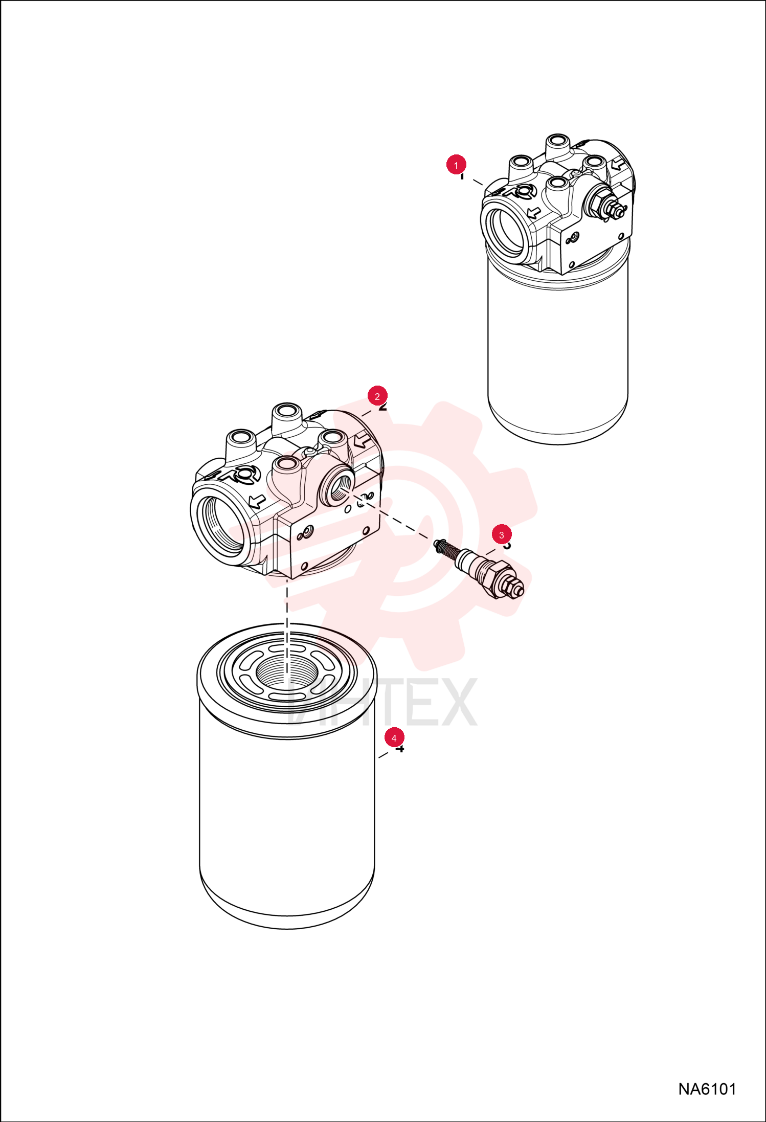 FILTER, OIL HYD ASSY 7188836 (1)